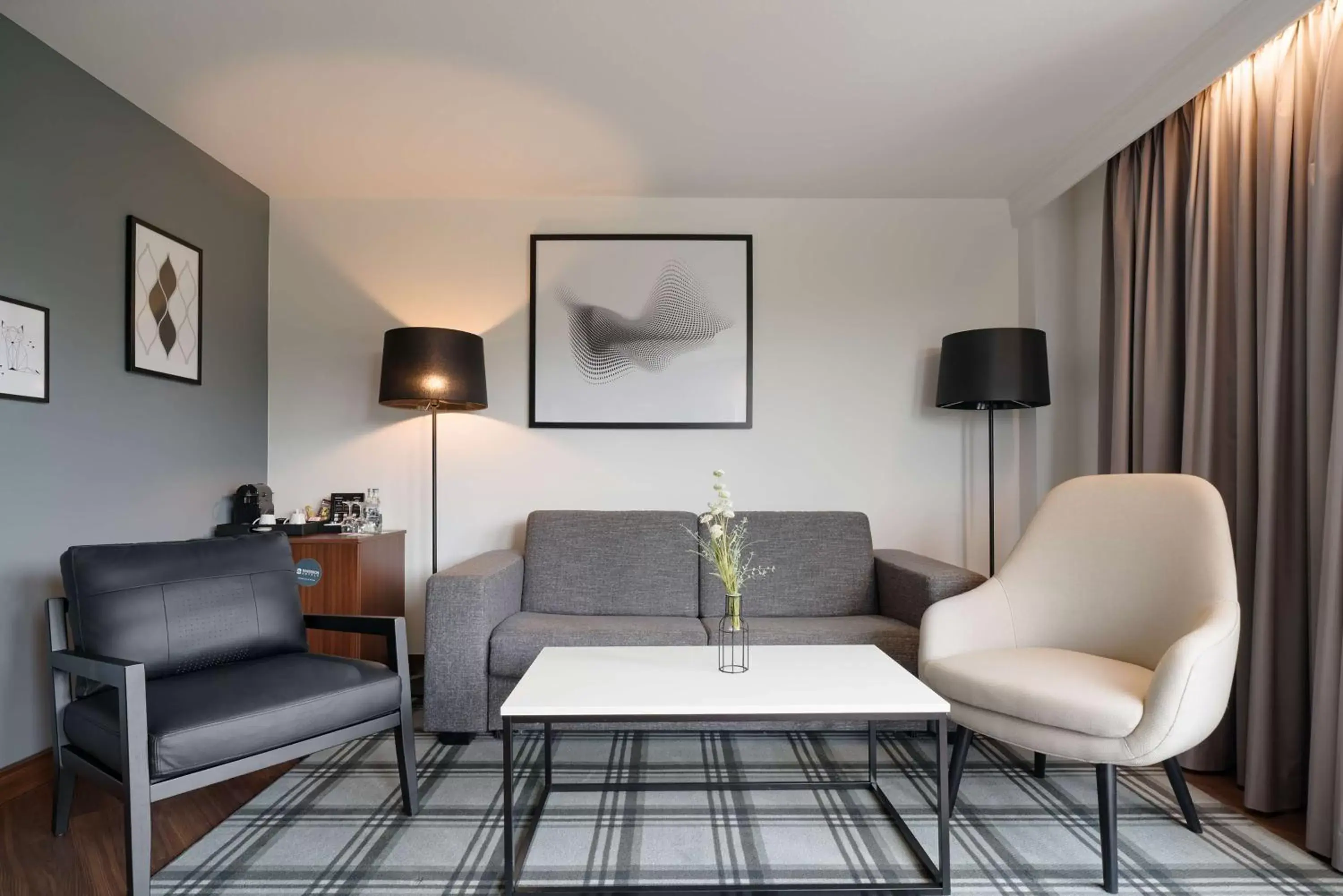 Living room, Seating Area in Radisson Blu Hotel Karlsruhe