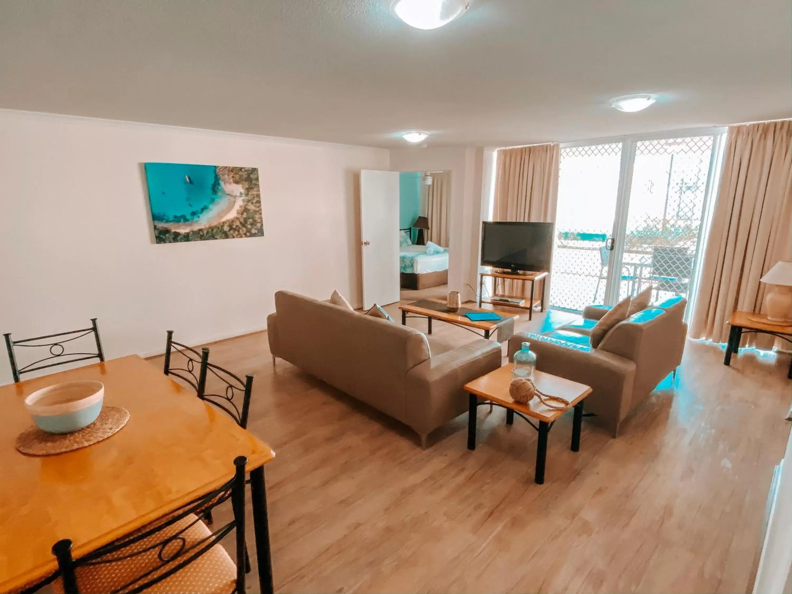 Living room, Seating Area in Bargara Blue Resort