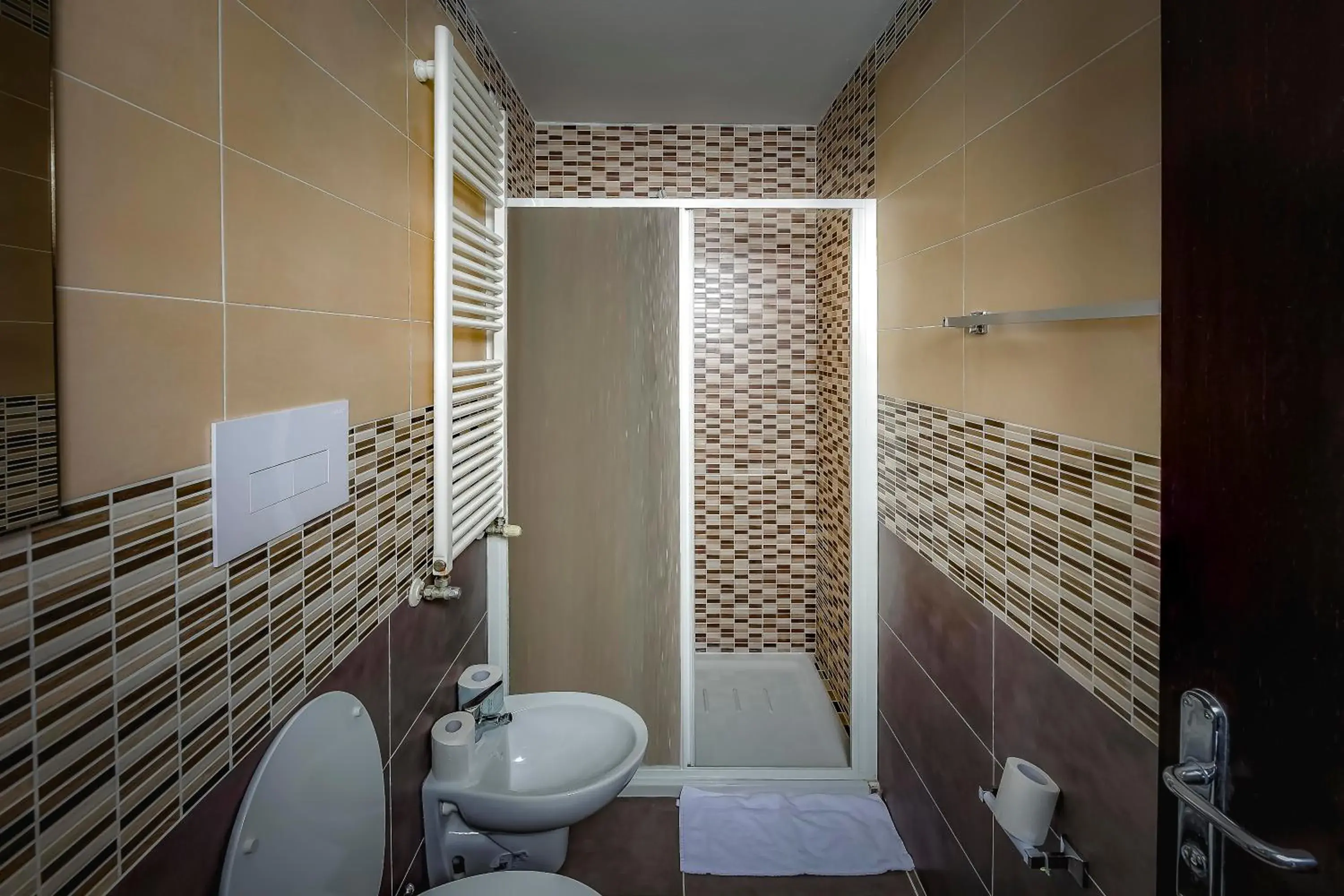 Shower, Bathroom in Hotel Trieste