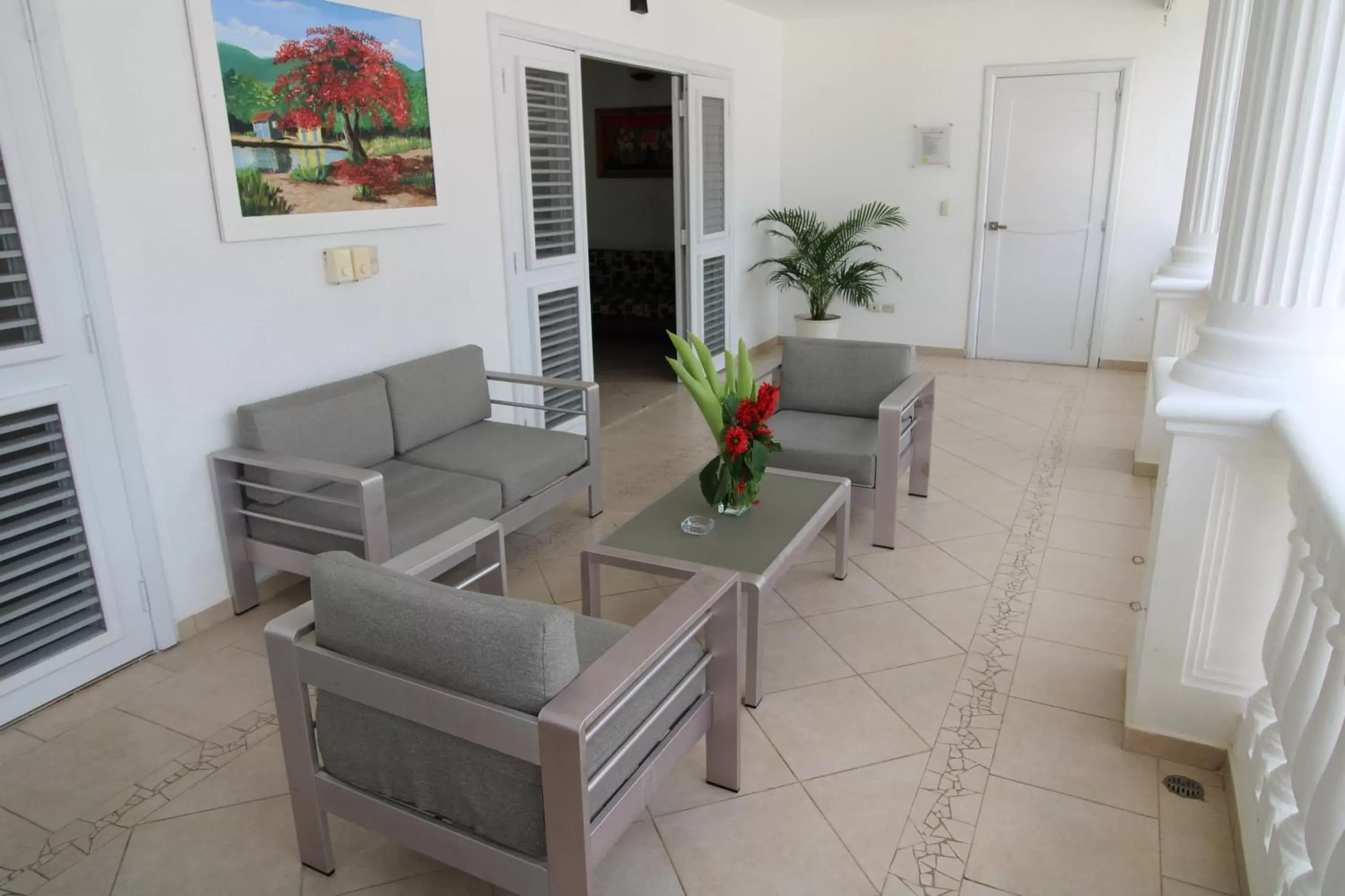 Balcony/Terrace, Seating Area in Albachiara Hotel - Las Terrenas