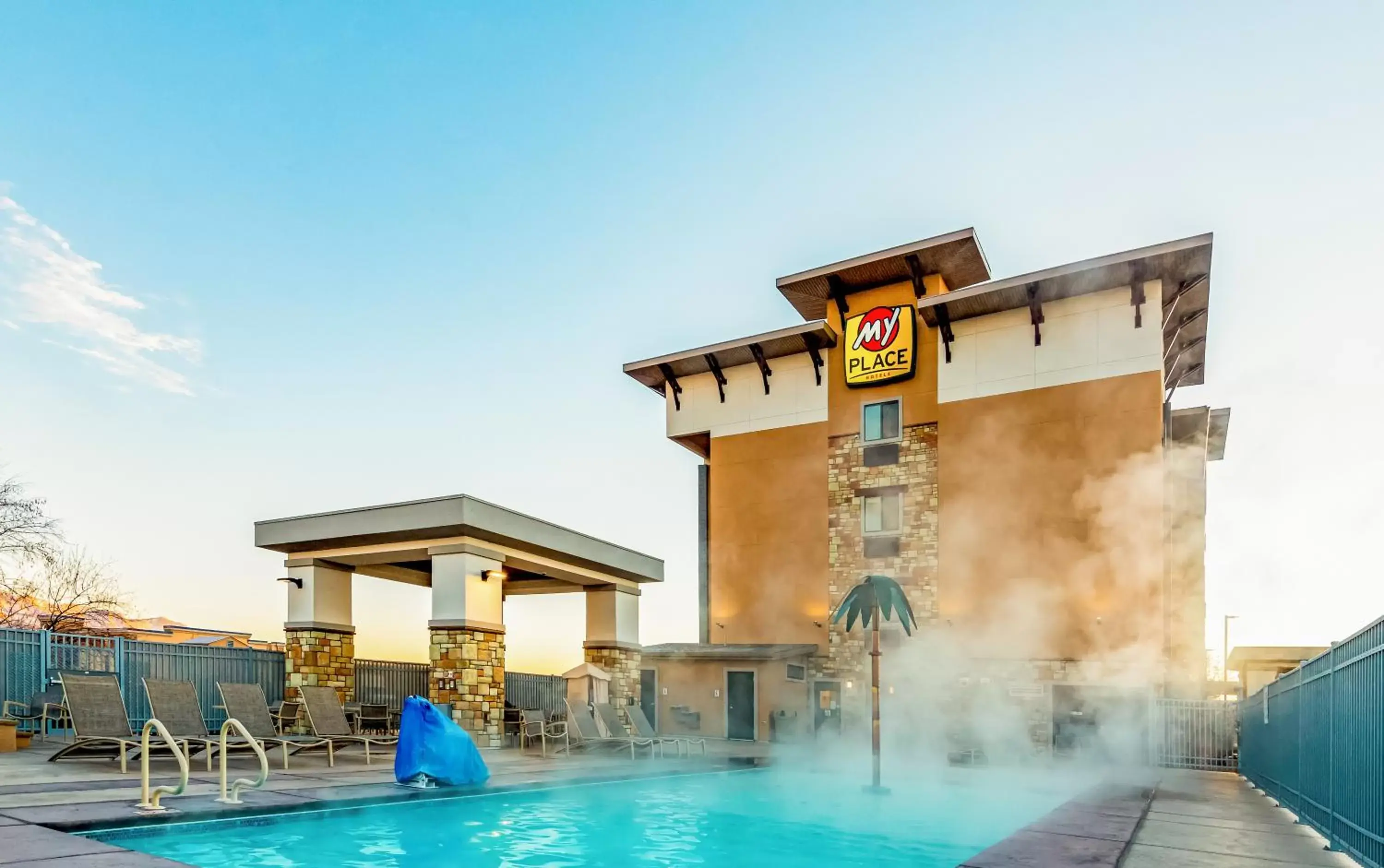 Swimming pool, Property Building in My Place Hotel - St. George, UT