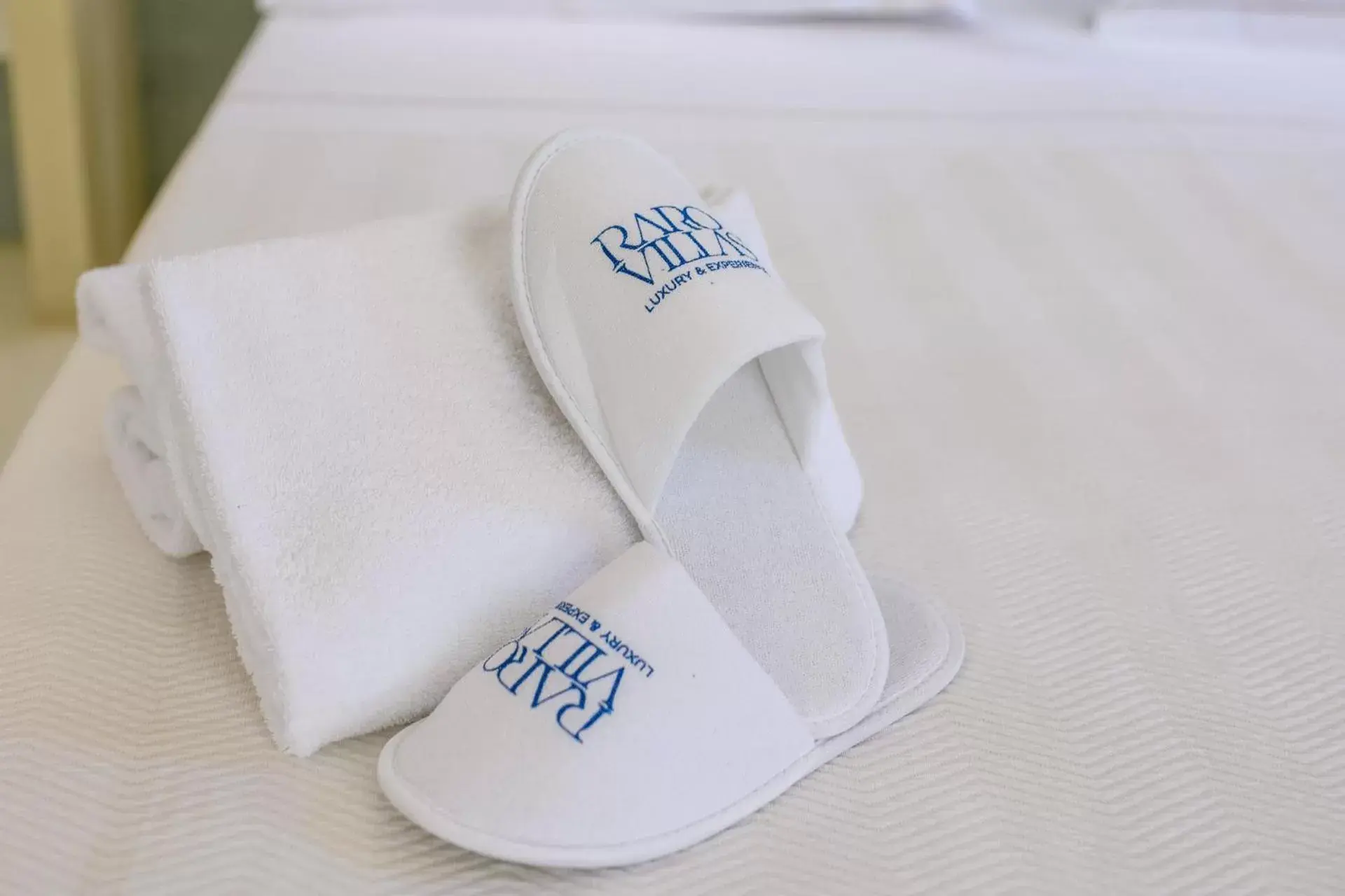 towels, Property Logo/Sign in Vico Bianco Raro Villas Smart Rooms Collection