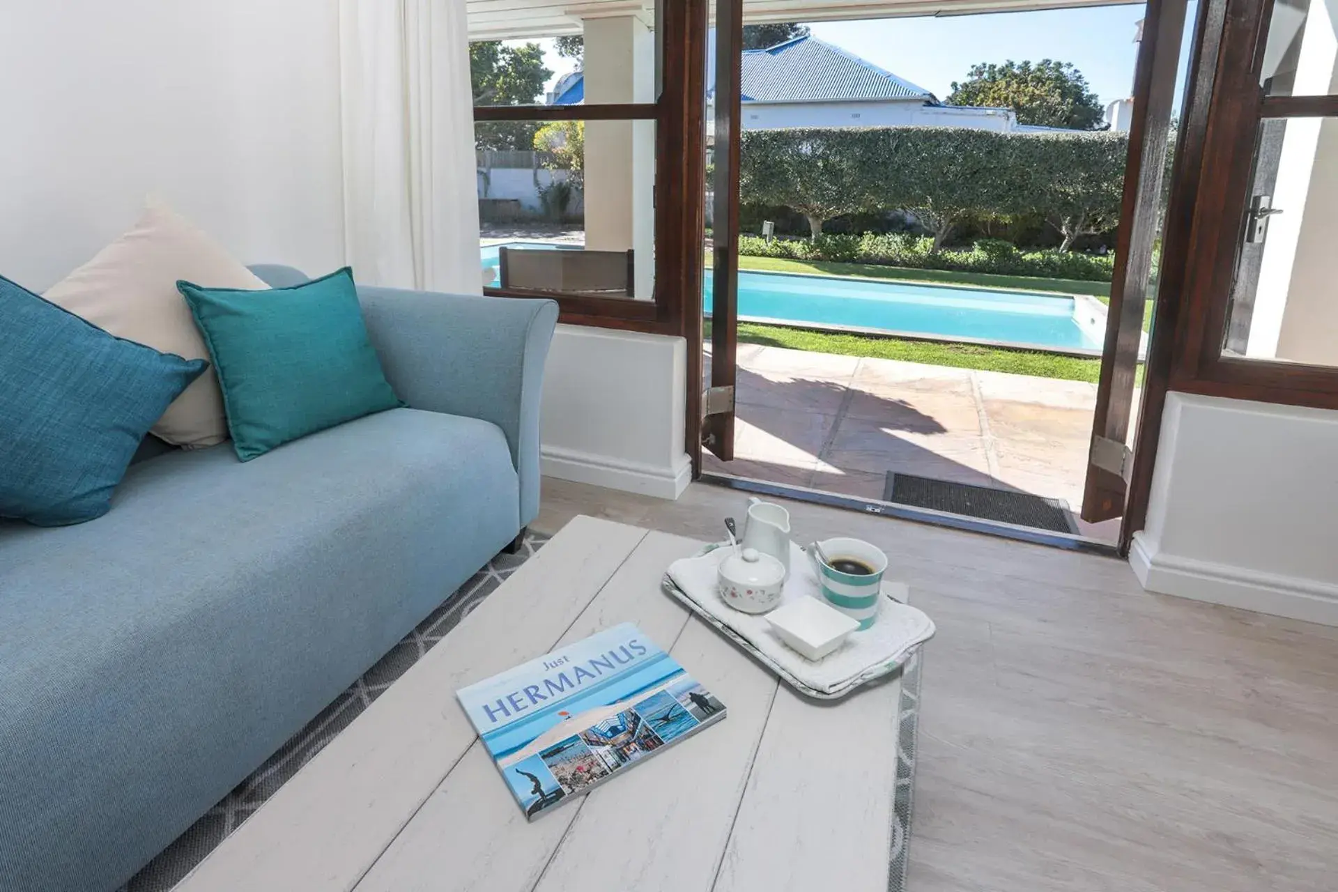 Seating area, Pool View in Sixteen Guesthouse on Main