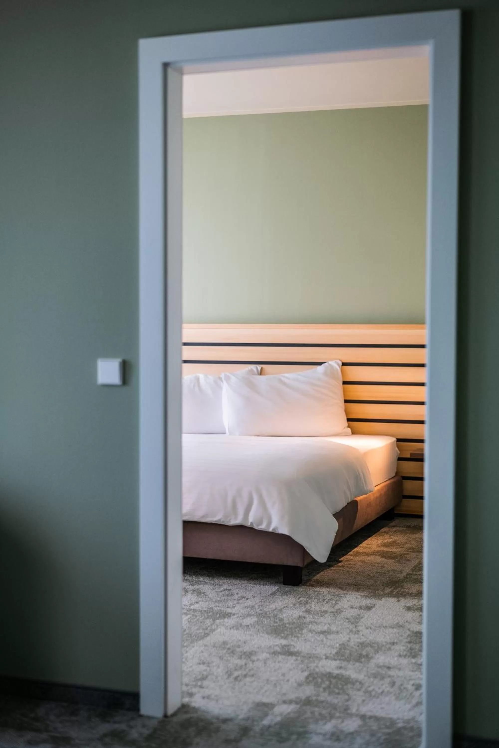 Photo of the whole room, Bed in flexymotel Spielberg