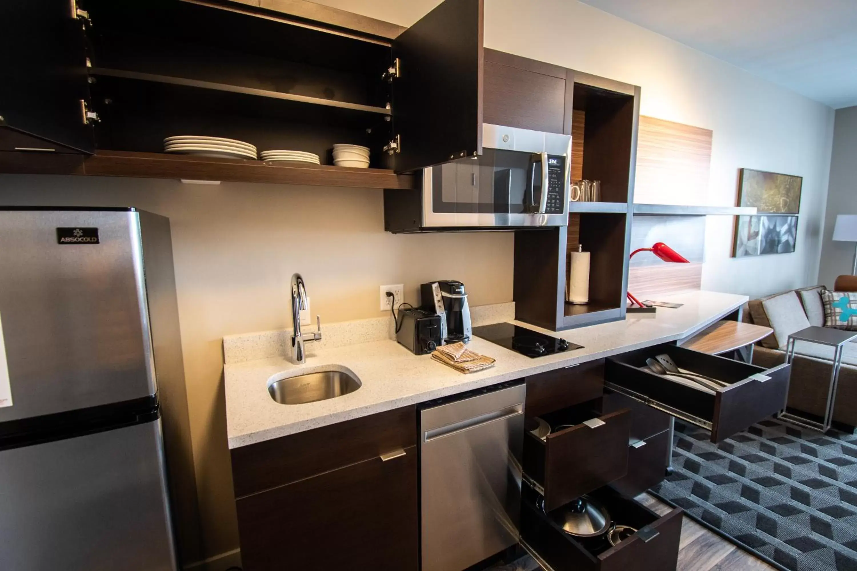kitchen, Kitchen/Kitchenette in TownePlace Suites by Marriott Twin Falls