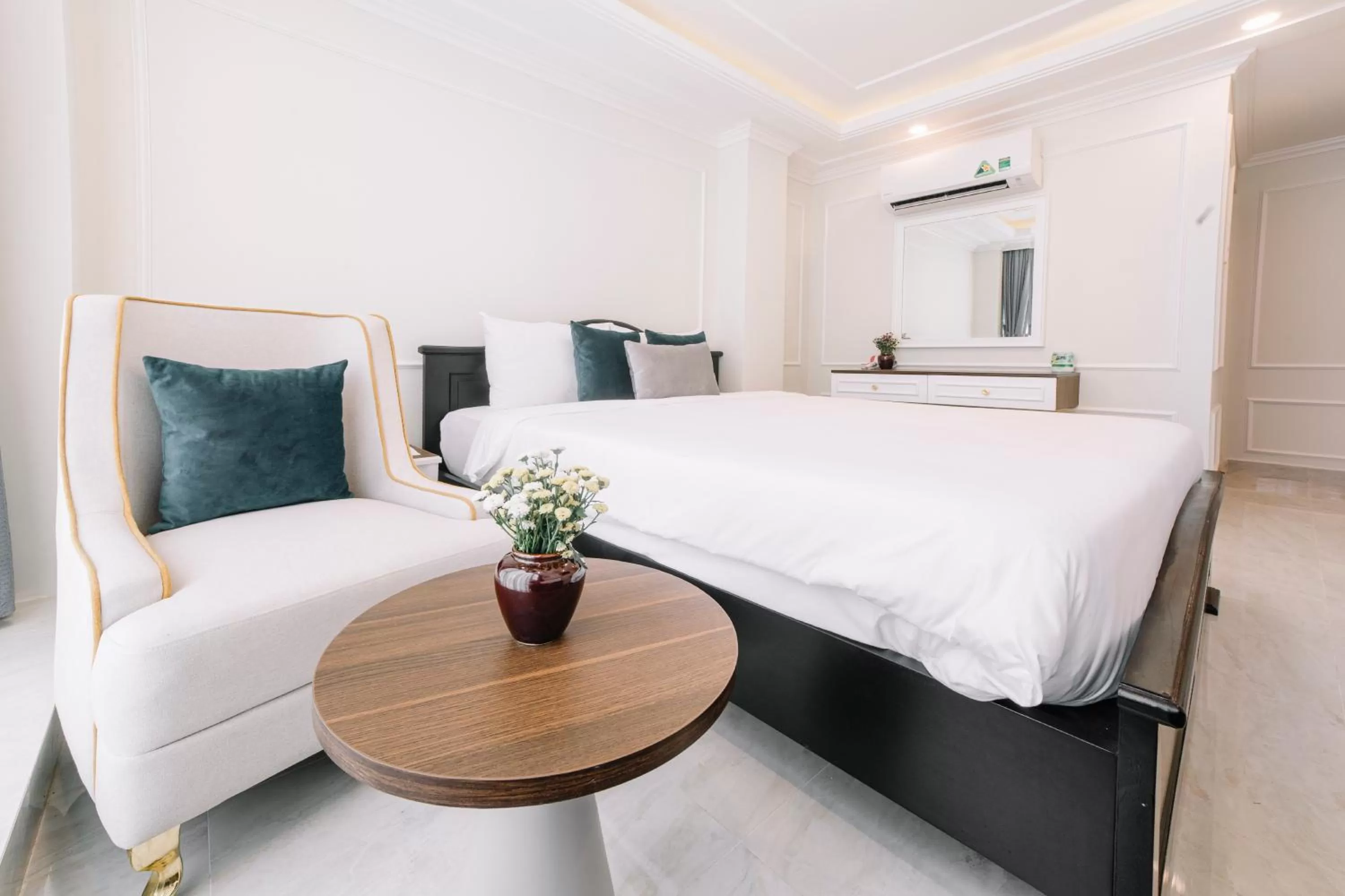 Bed in Saigon Hanoi Central Hotel