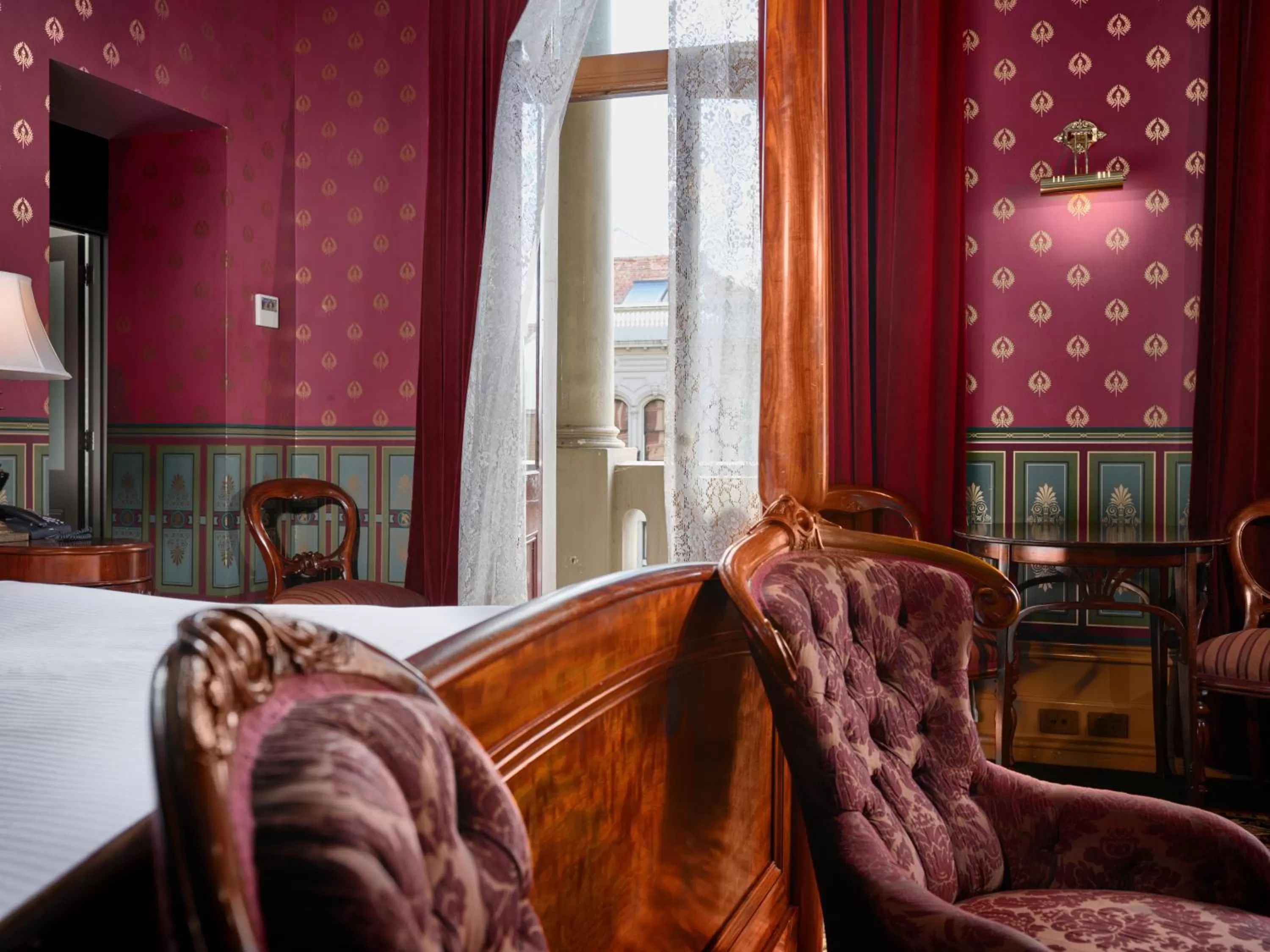 Bed in Craig's Royal Hotel