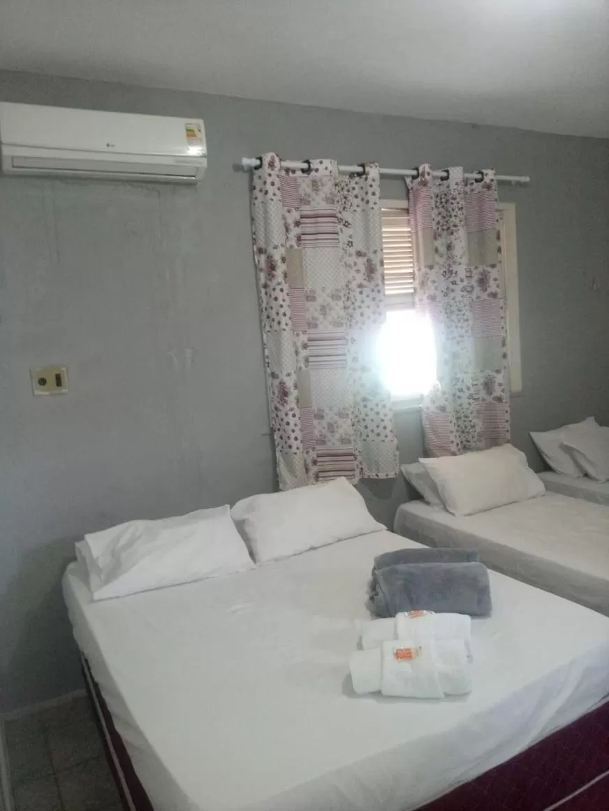 Bed in Pousada Atlantico Centro - Fortaleza