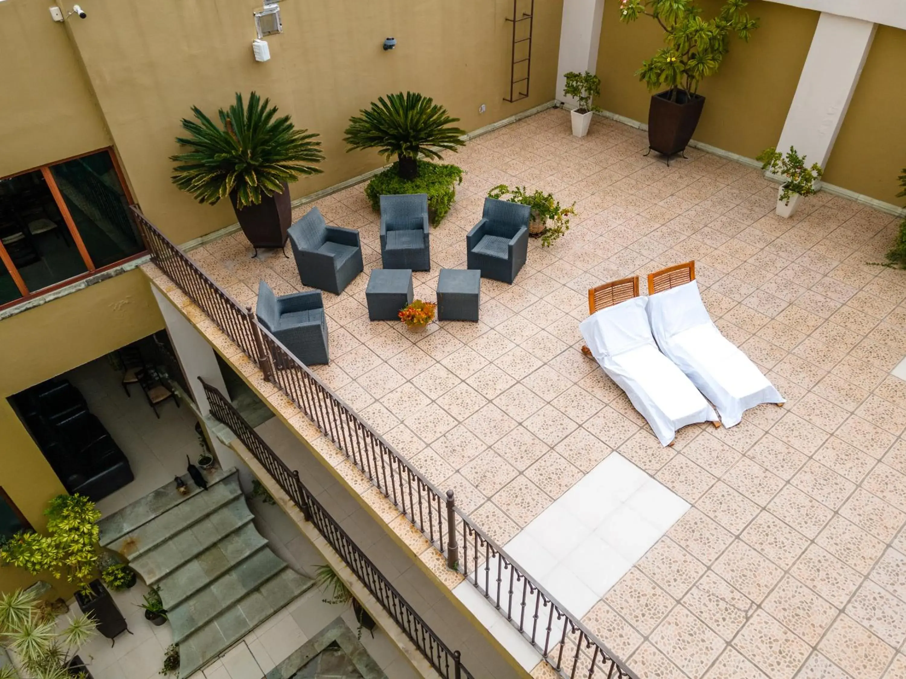 Balcony/Terrace in Casa de las Flores Hotel