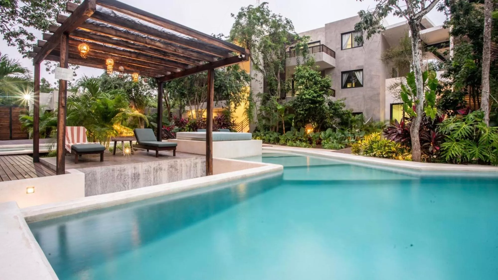 Swimming pool in Panacea Condo Tulum