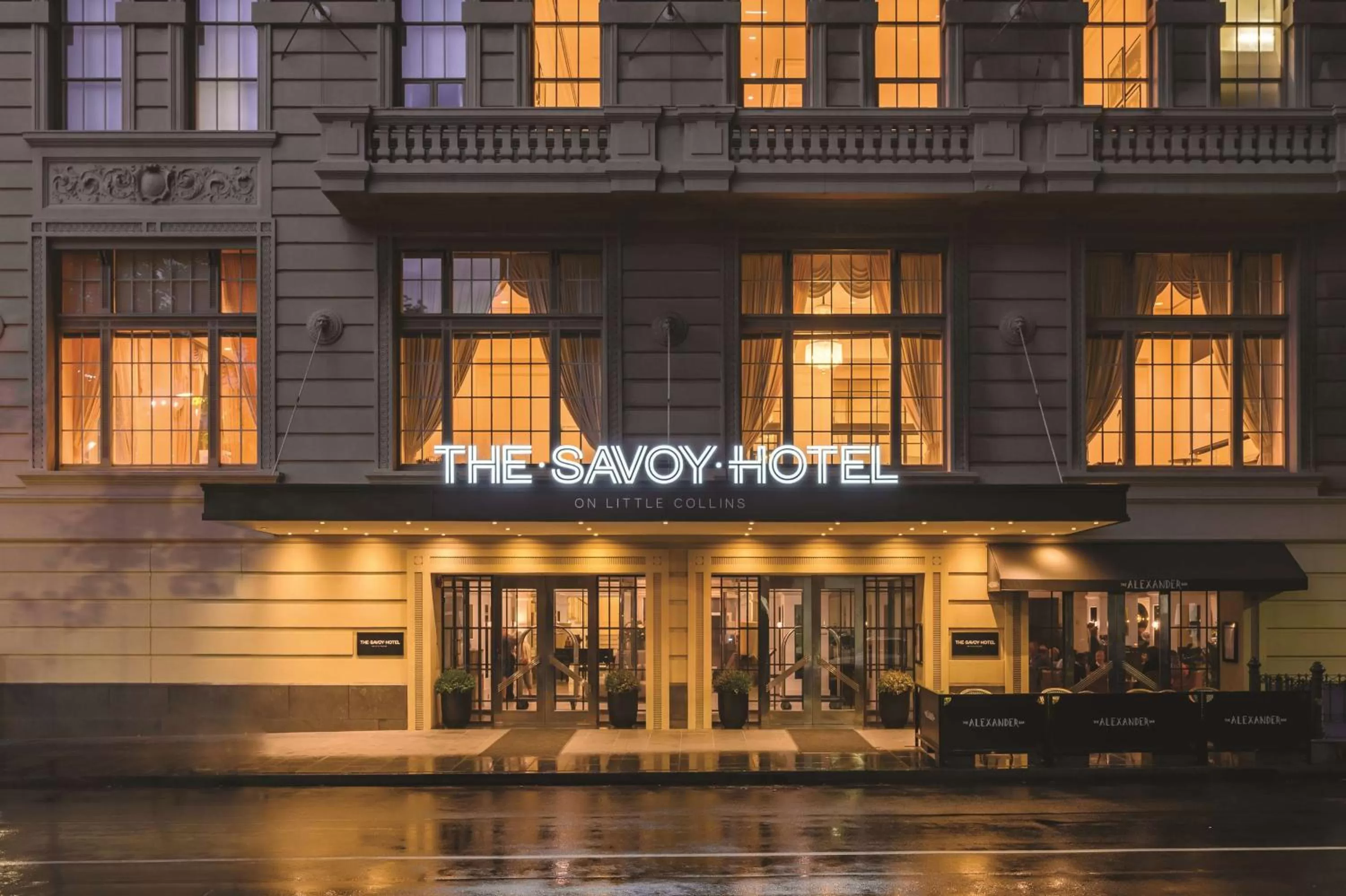 Property building in The Savoy Hotel on Little Collins Melbourne