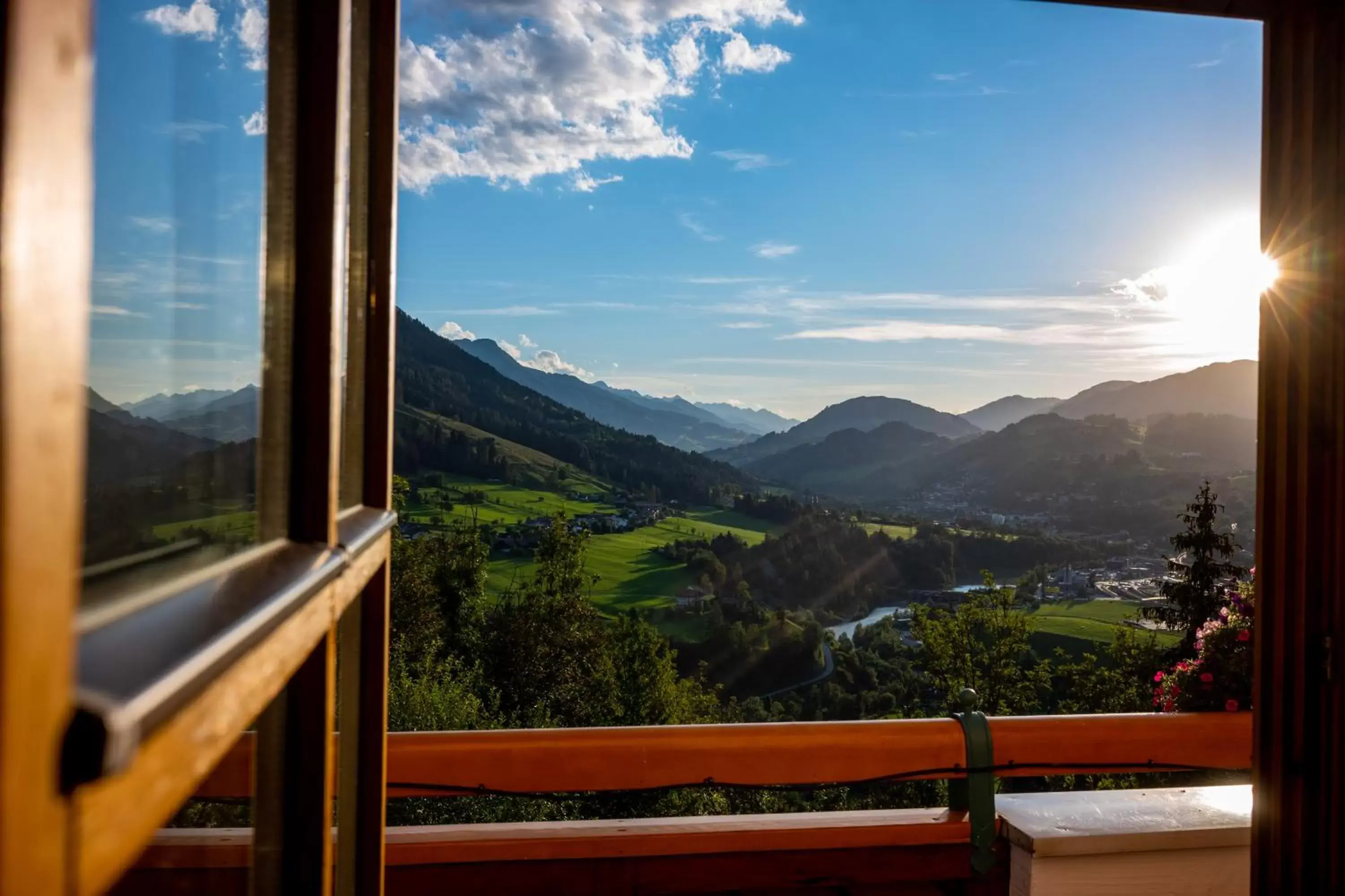 View (from property/room), Mountain View in Alpines Lifestyle Hotel Tannenhof