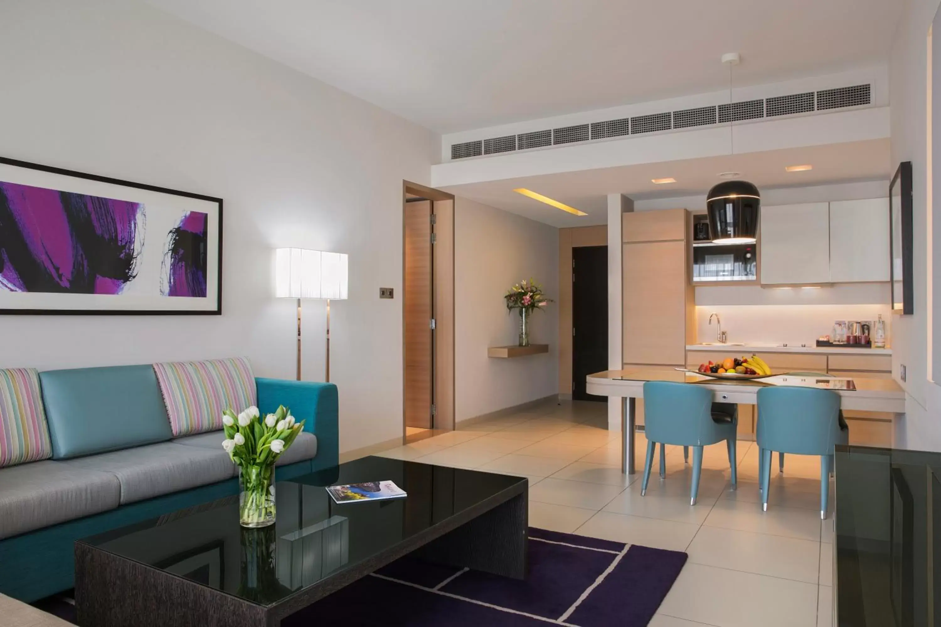 Living room in Capital Centre Arjaan by Rotana