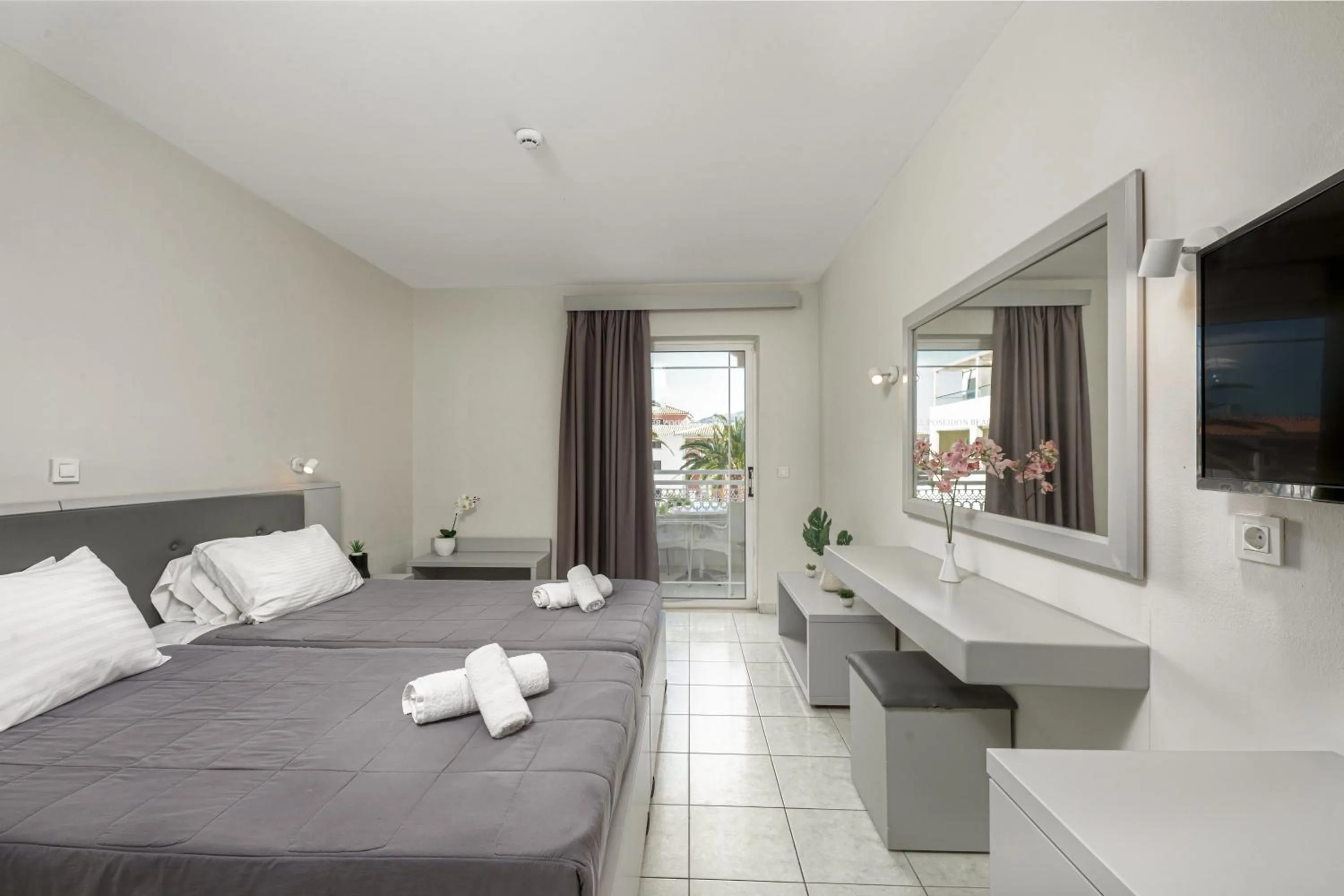 Photo of the whole room, Bed in Poseidon Beach Hotel