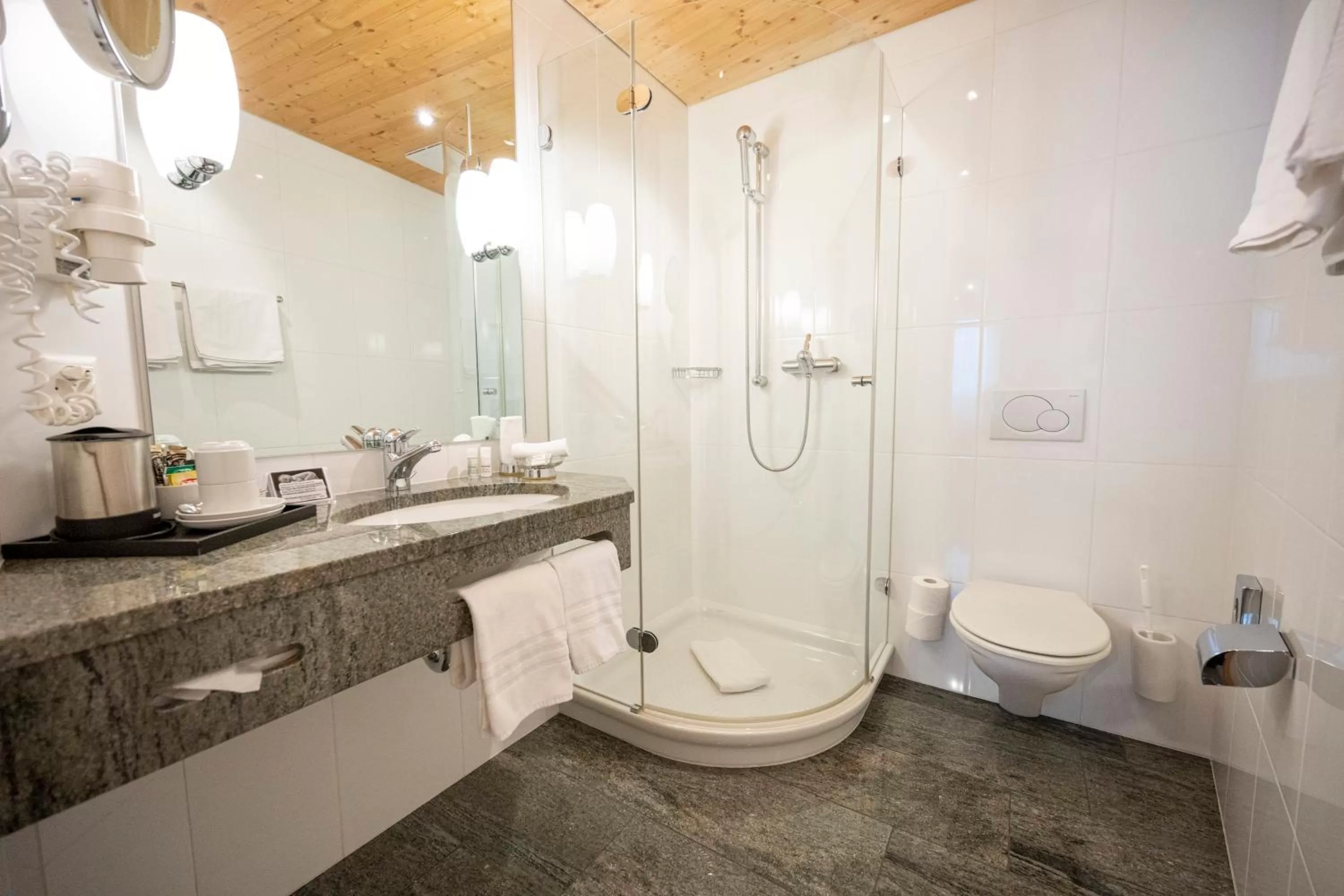 Bathroom in Hotel Engiadina