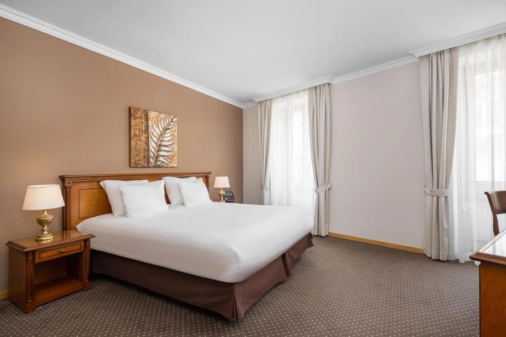 Bed in Hotel Le Rive