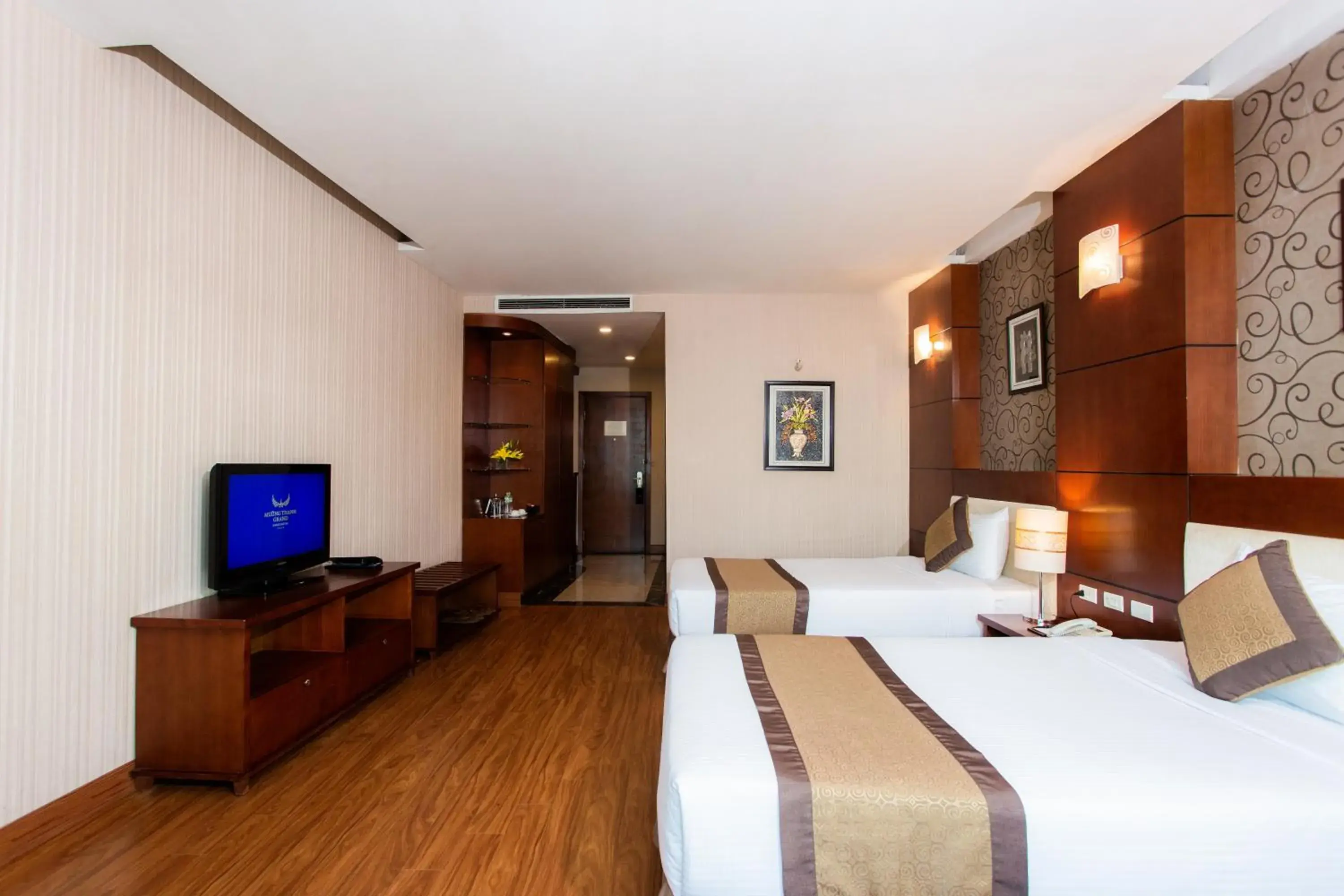Bed in Muong Thanh Grand Hanoi Hotel
