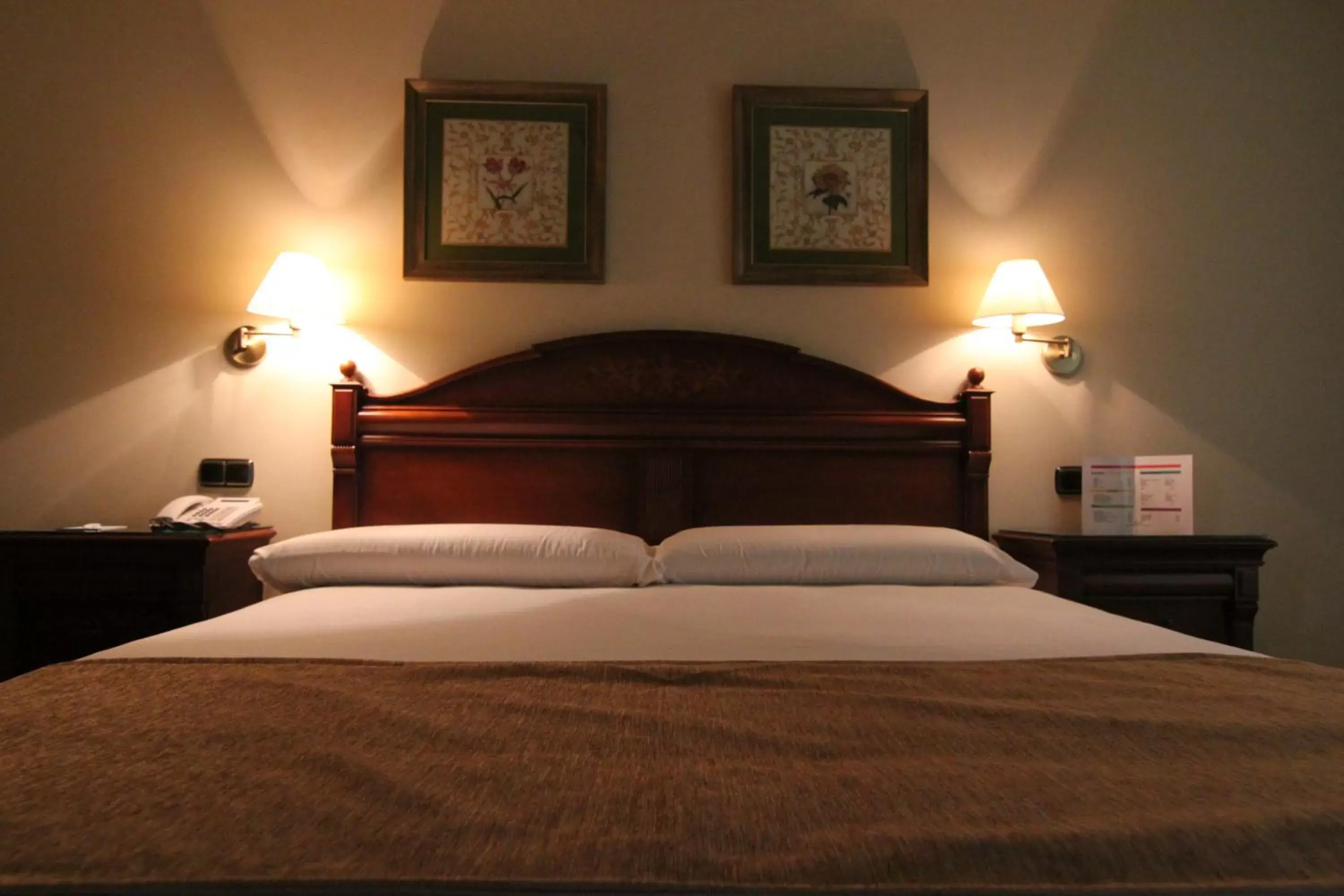 Bed in Hotel Lasa Sport