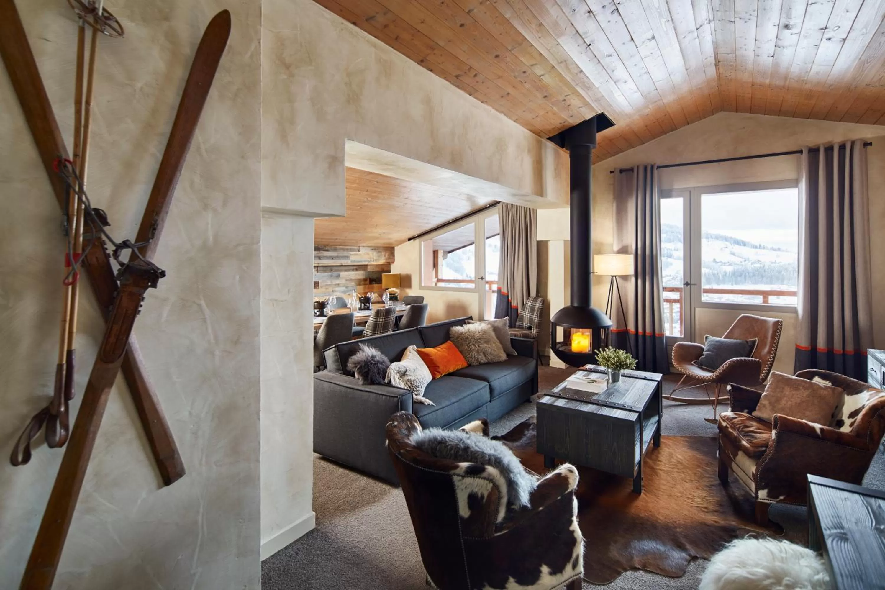 Living room in Hôtel L'Arboisie