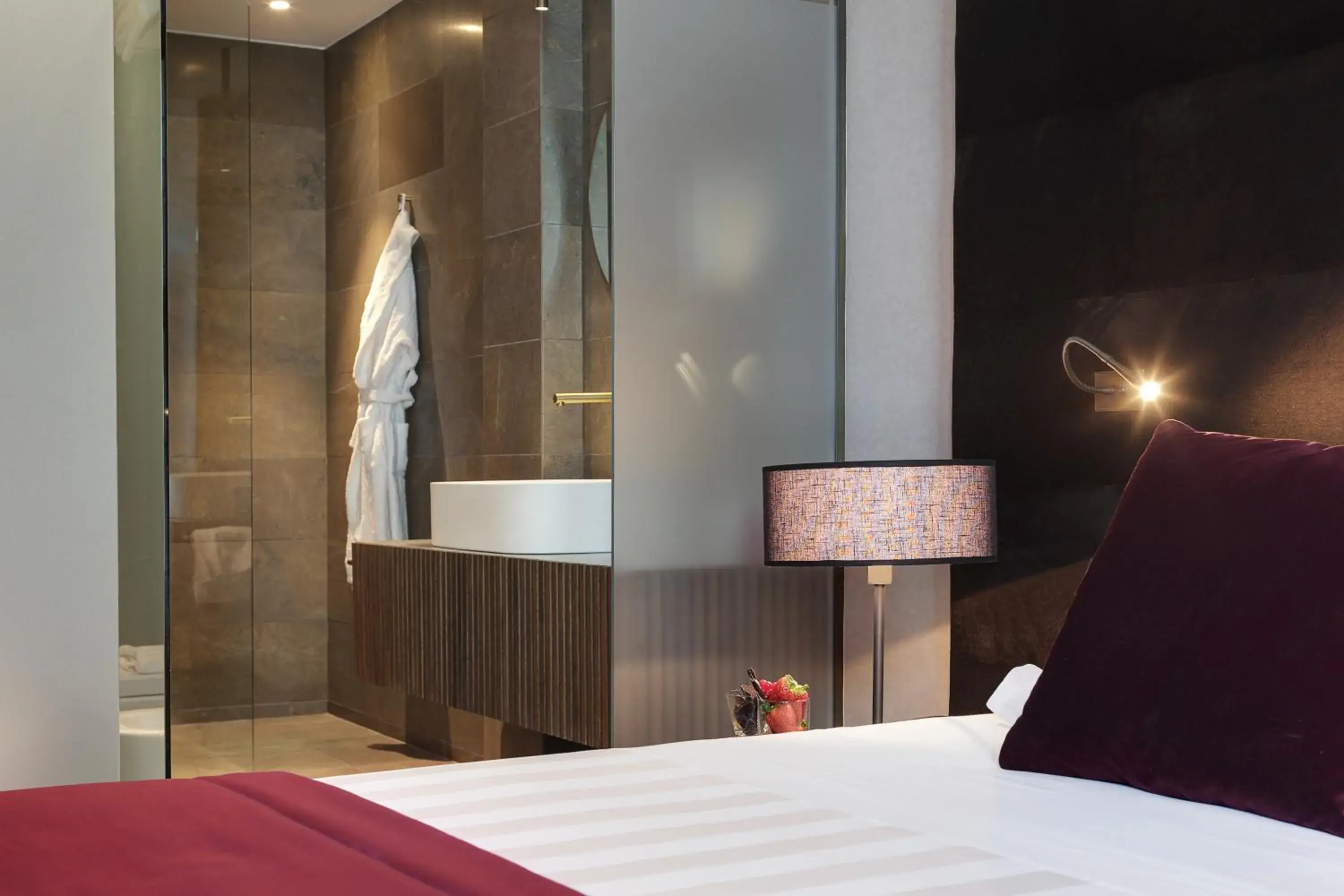 Decorative detail, Bed in Grand Hotel Campione Decorative detail, Bed in Grand Hotel Campione