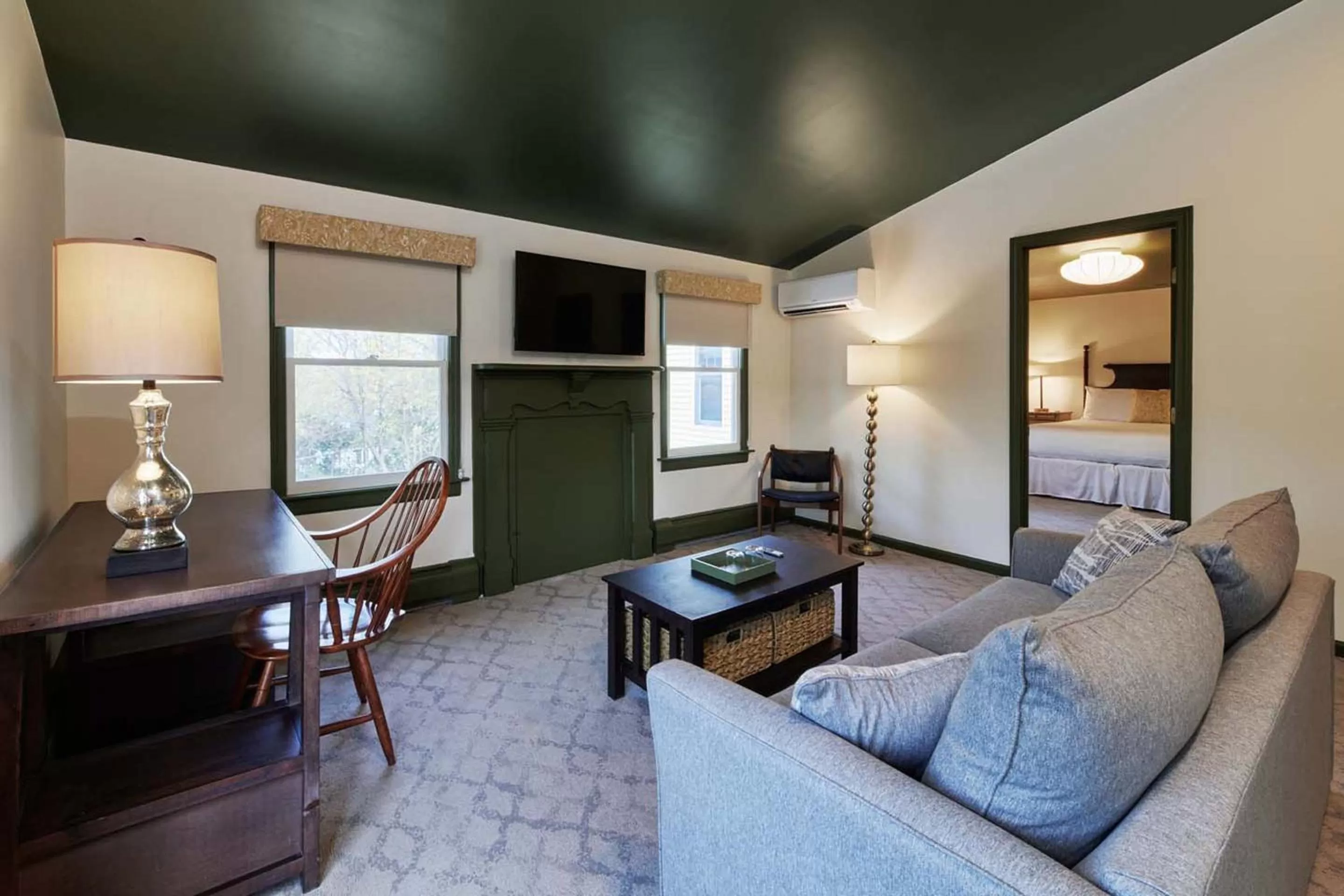 Living room, Bed in The Whitlock by The Lenox Collection