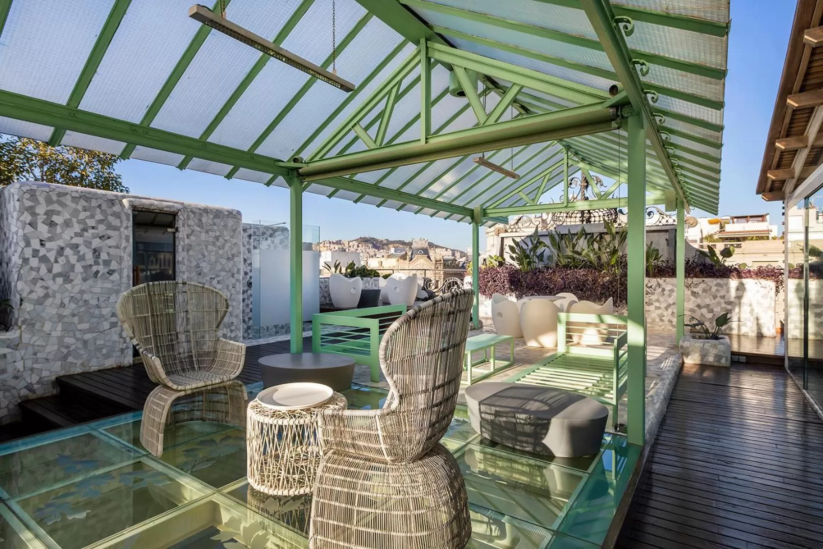 Balcony/Terrace in El Palauet Modernist Suites Barcelona