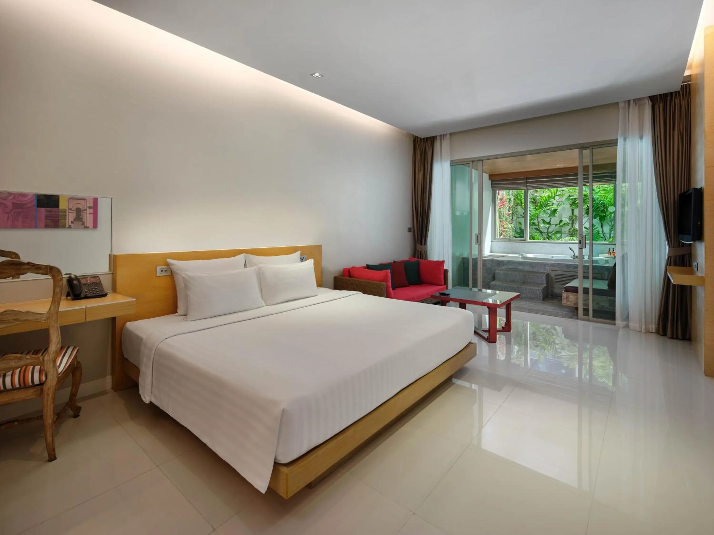 Bed in The Kee Resort & Spa