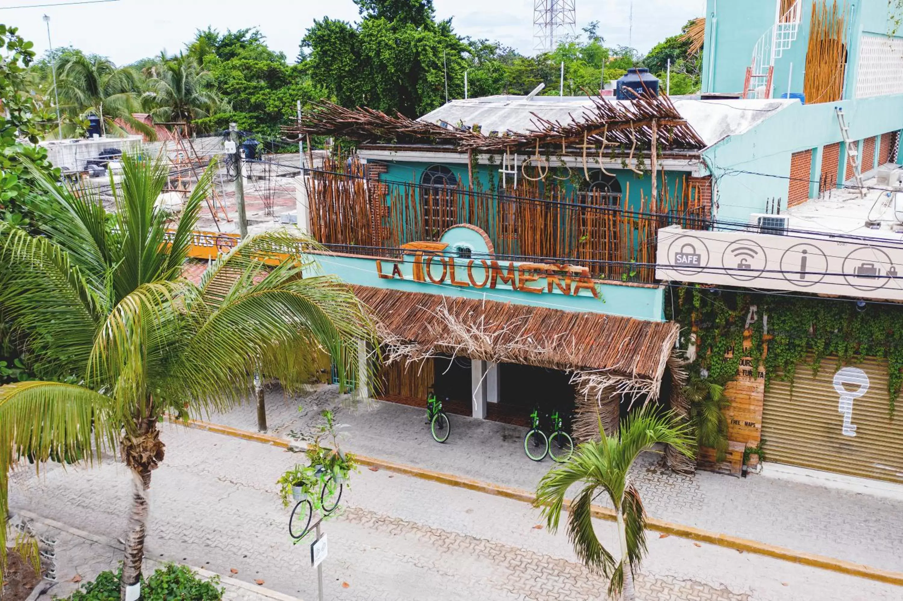 Bird's eye view, Property Building in LA TULUMEÑA Boutique Hotel