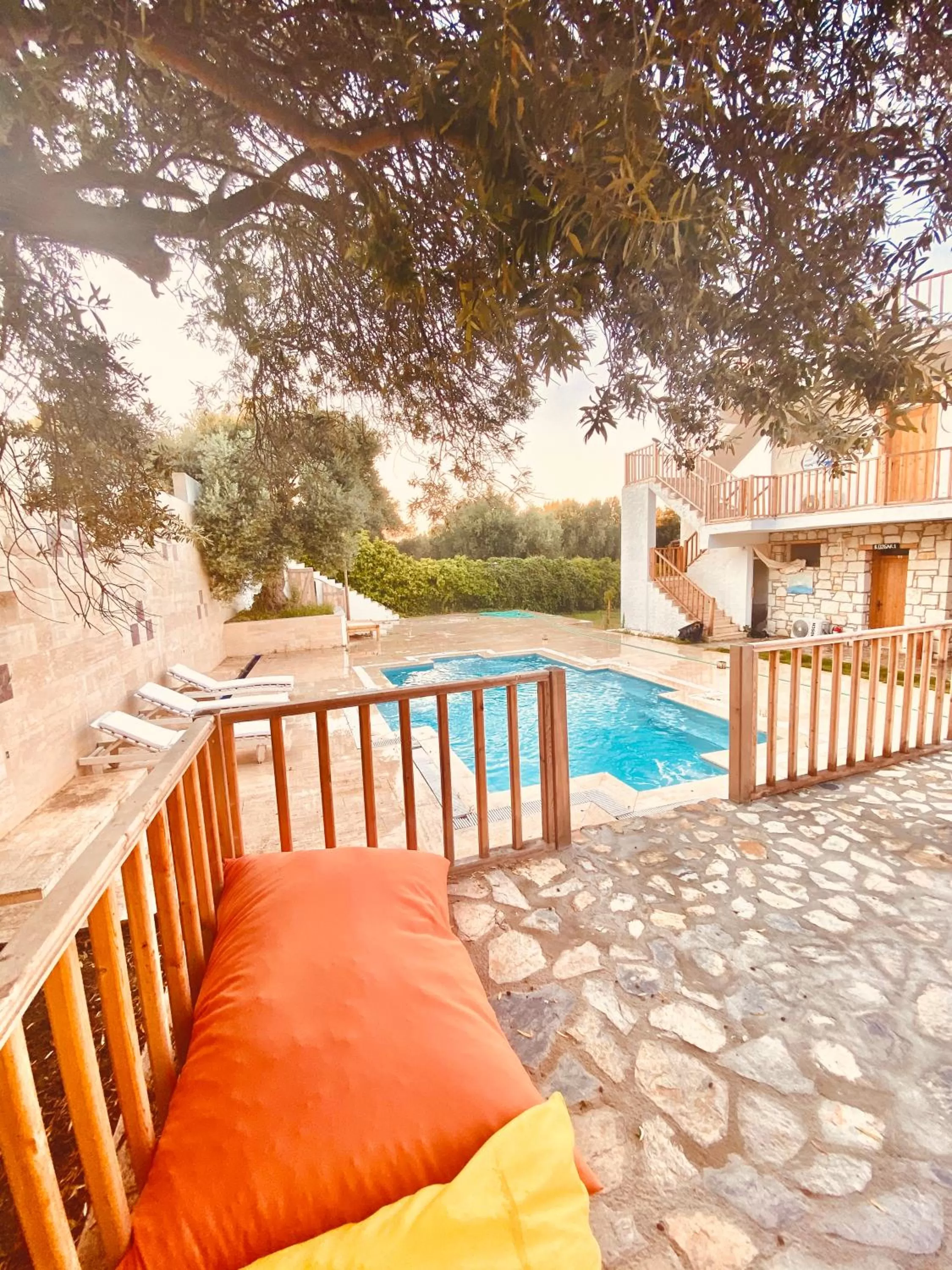 Patio in Alaçatı Barbarossa Hotel