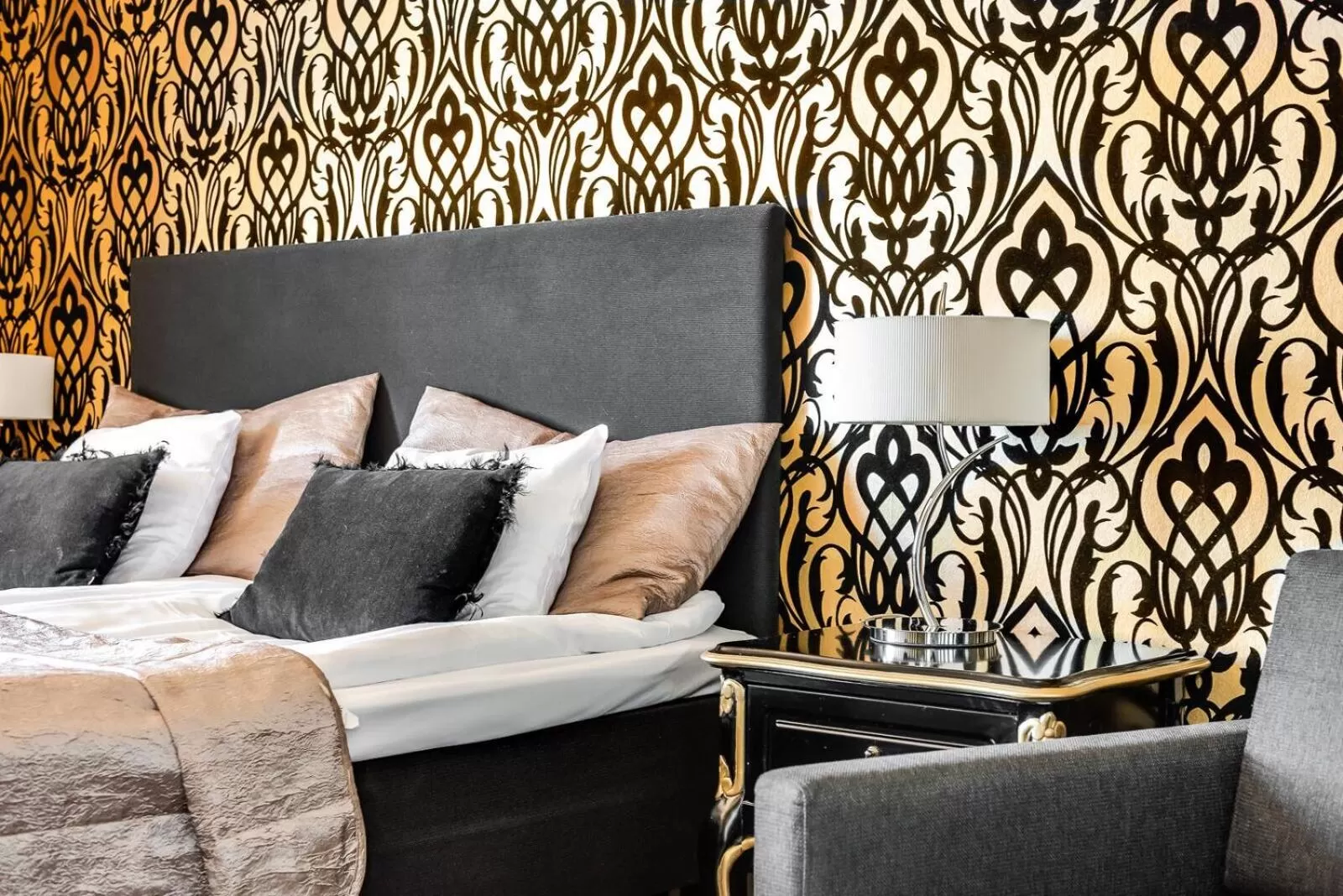 Bed in Hotel Rantakalla