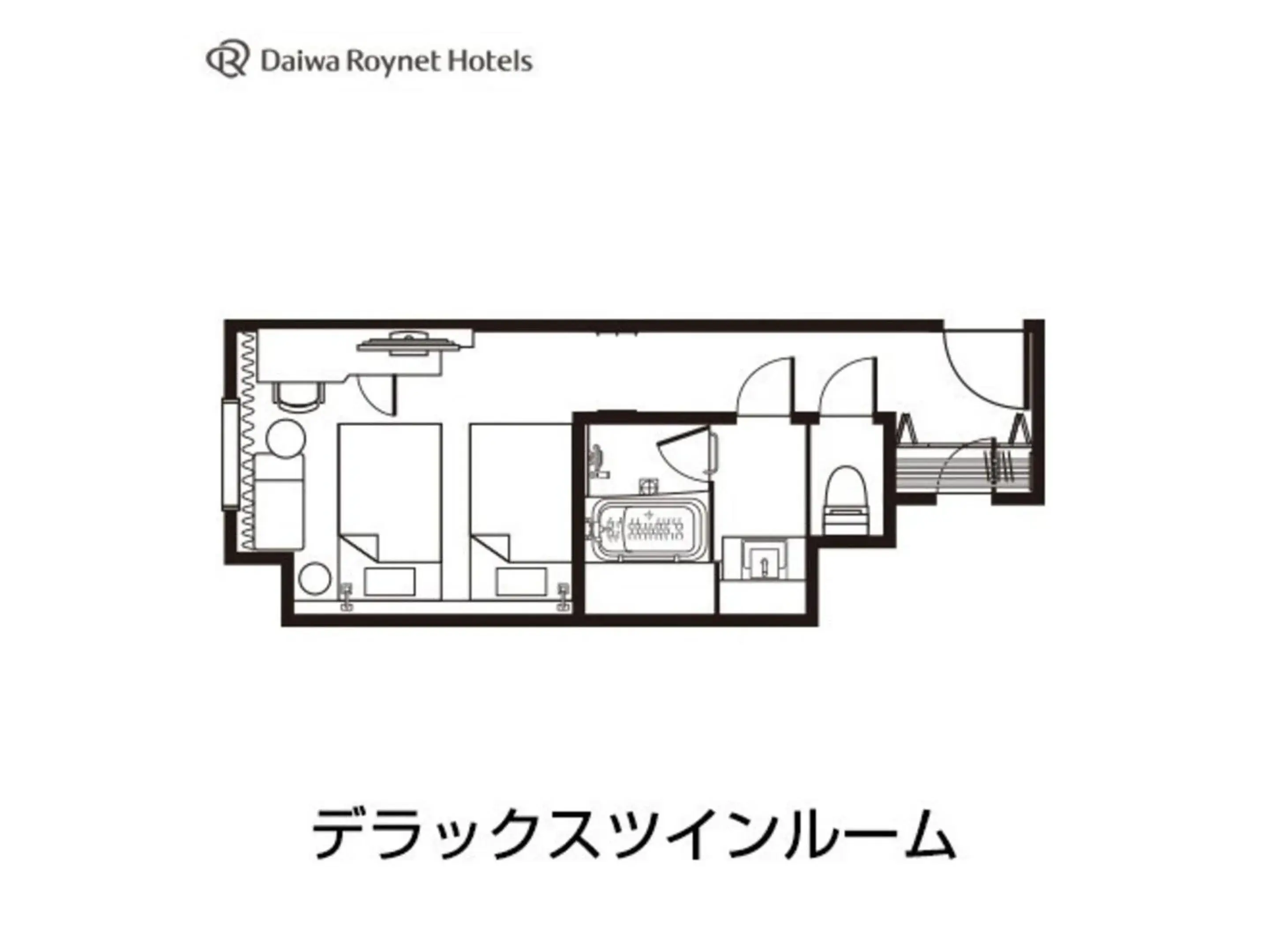 Floor Plan in Daiwa Roynet Hotel Aomori