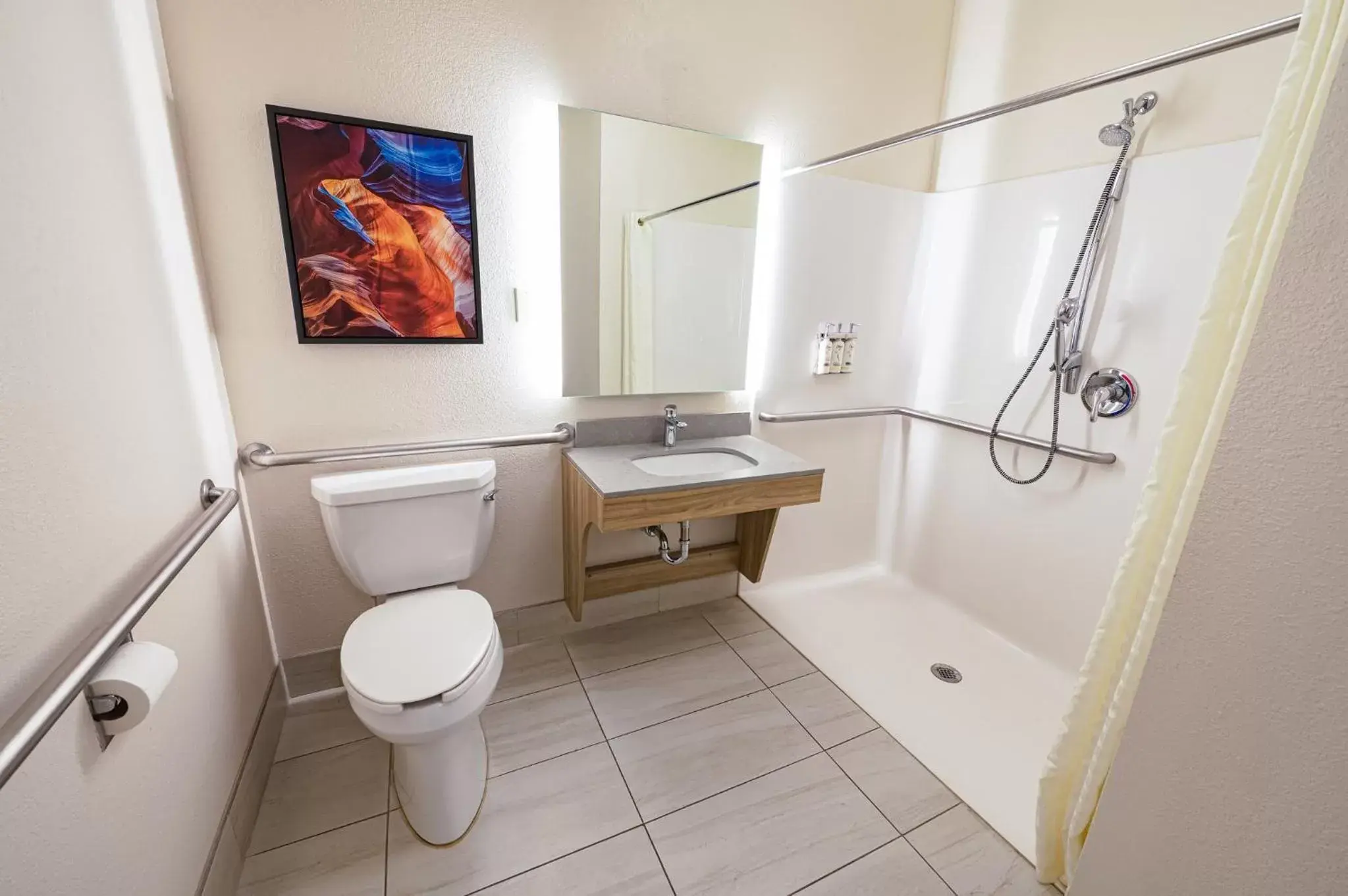 Bathroom in Candlewood Suites Merrillville, an IHG Hotel