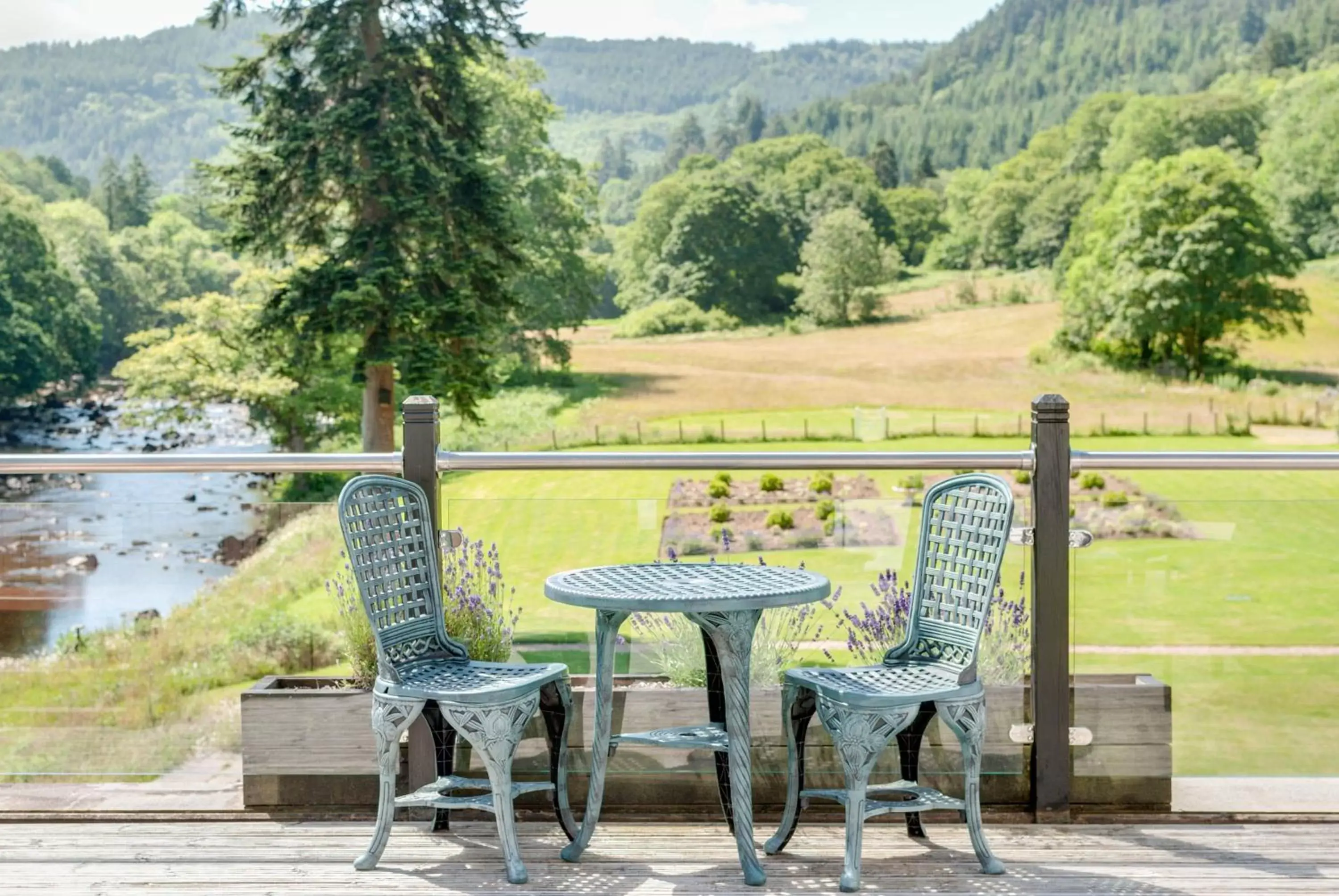 Balcony/Terrace in Craig-y-Dderwen Riverside Hotel