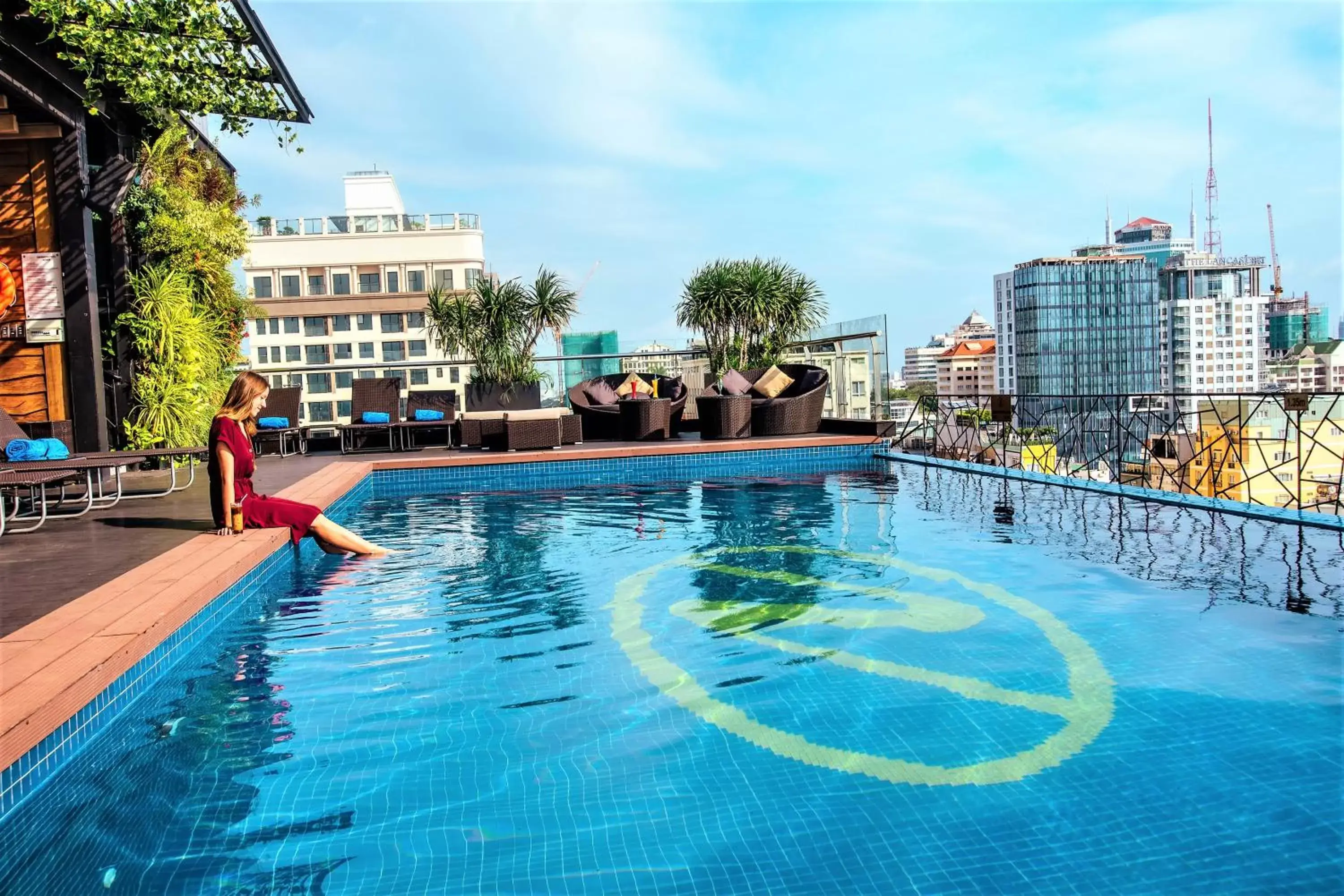 People, Swimming Pool in Northern Saigon Hotel