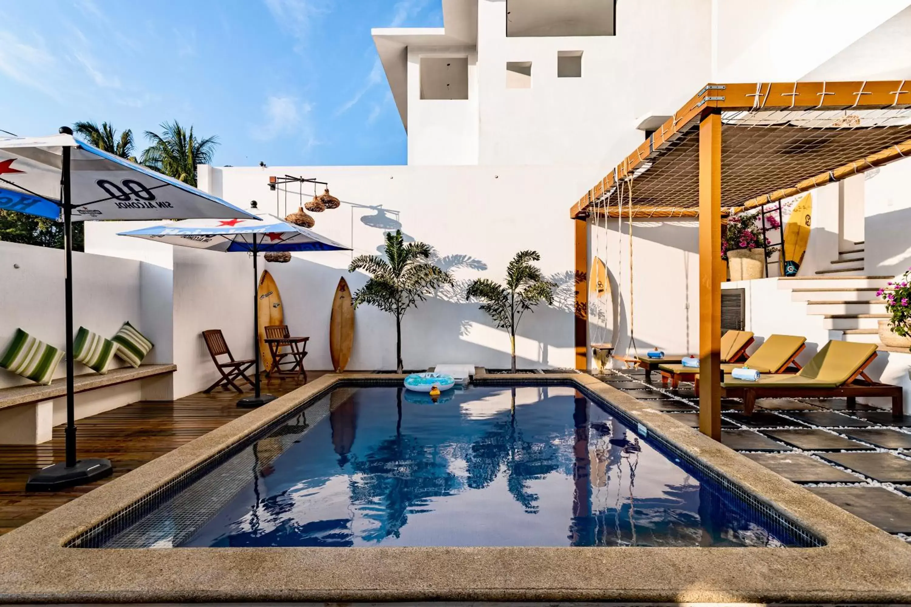 Patio, Swimming Pool in Punta Kai Hotel Hostal