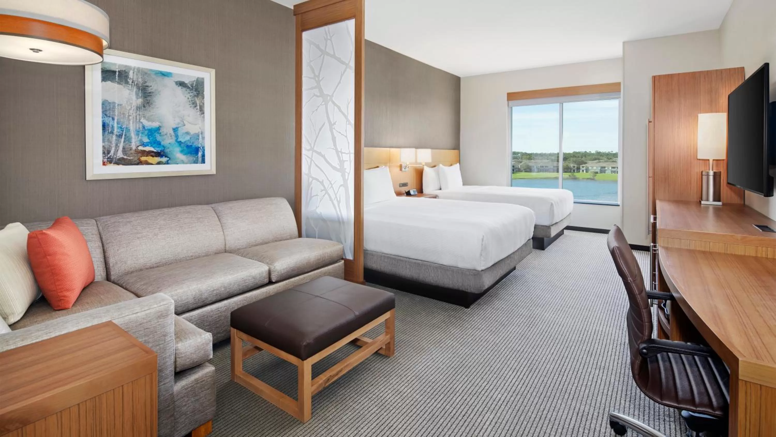 TV and multimedia, Bed in Hyatt Place Jacksonville St. Johns Town Center