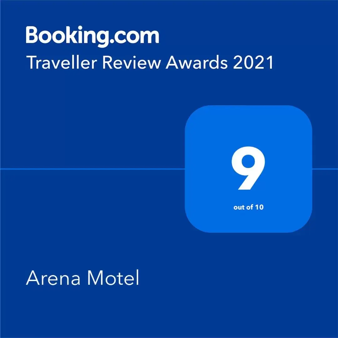 Logo/Certificate/Sign, Logo/Certificate/Sign/Award in Arena Motel