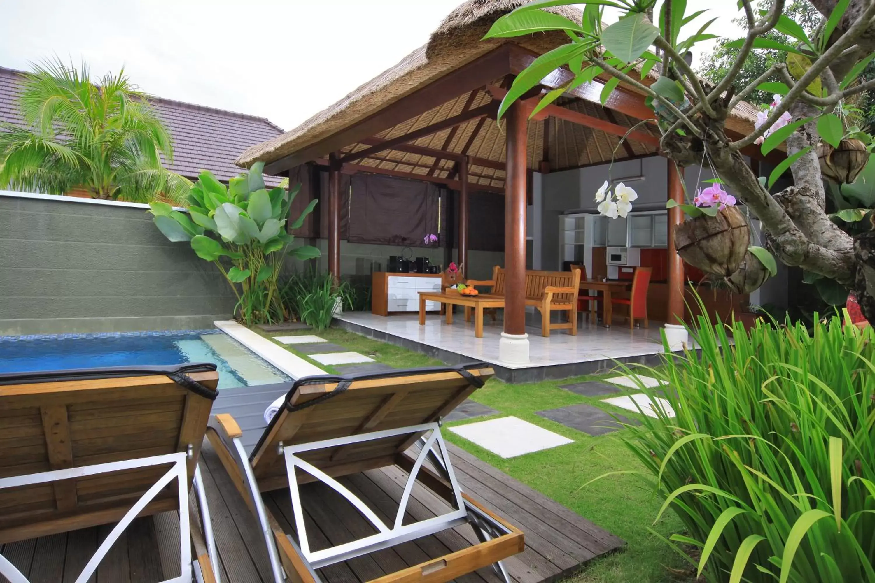 Kitchen or kitchenette in Abi Bali Resort and Villa
