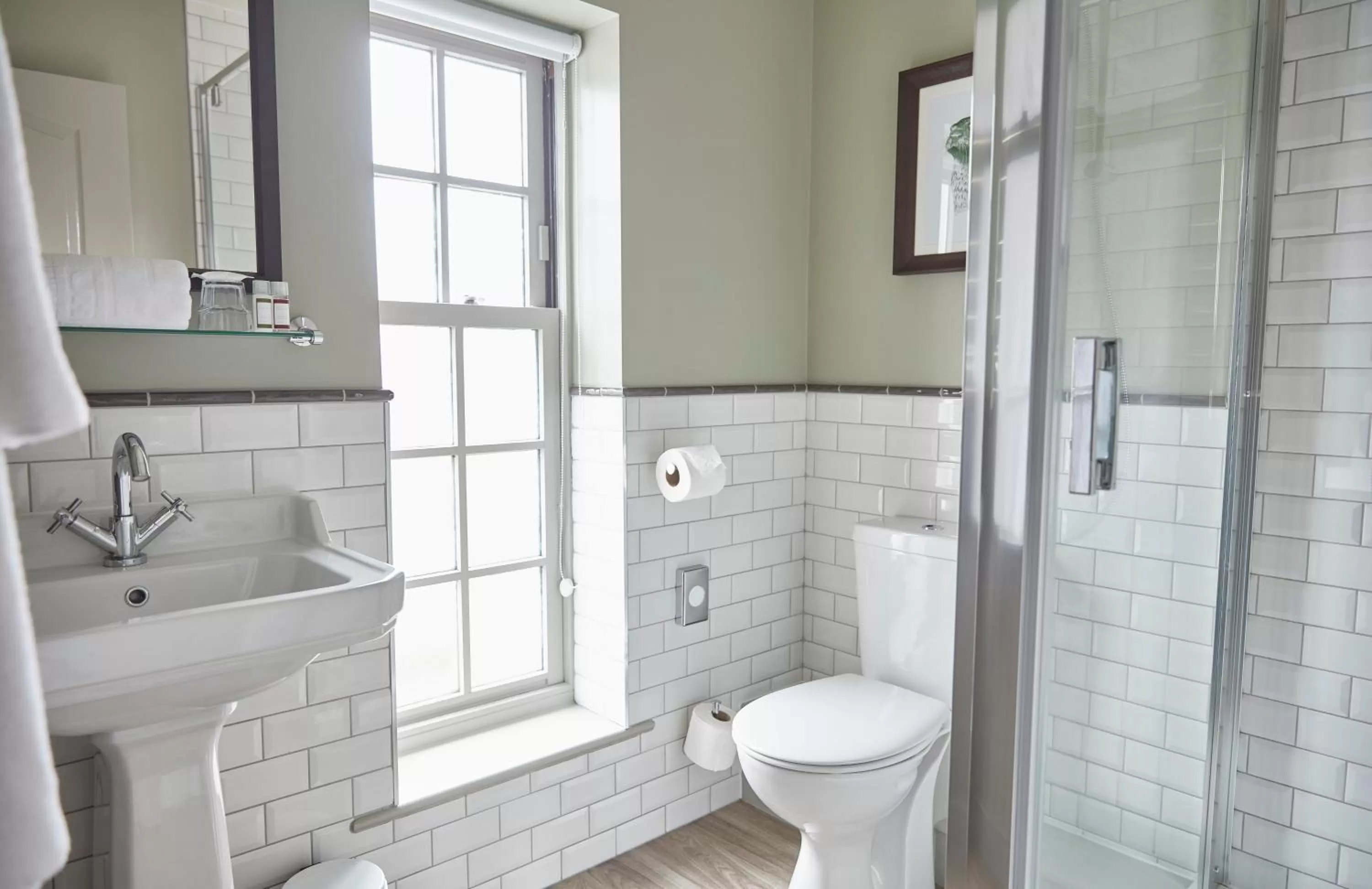 Shower in Swan Hotel by Greene King Inns