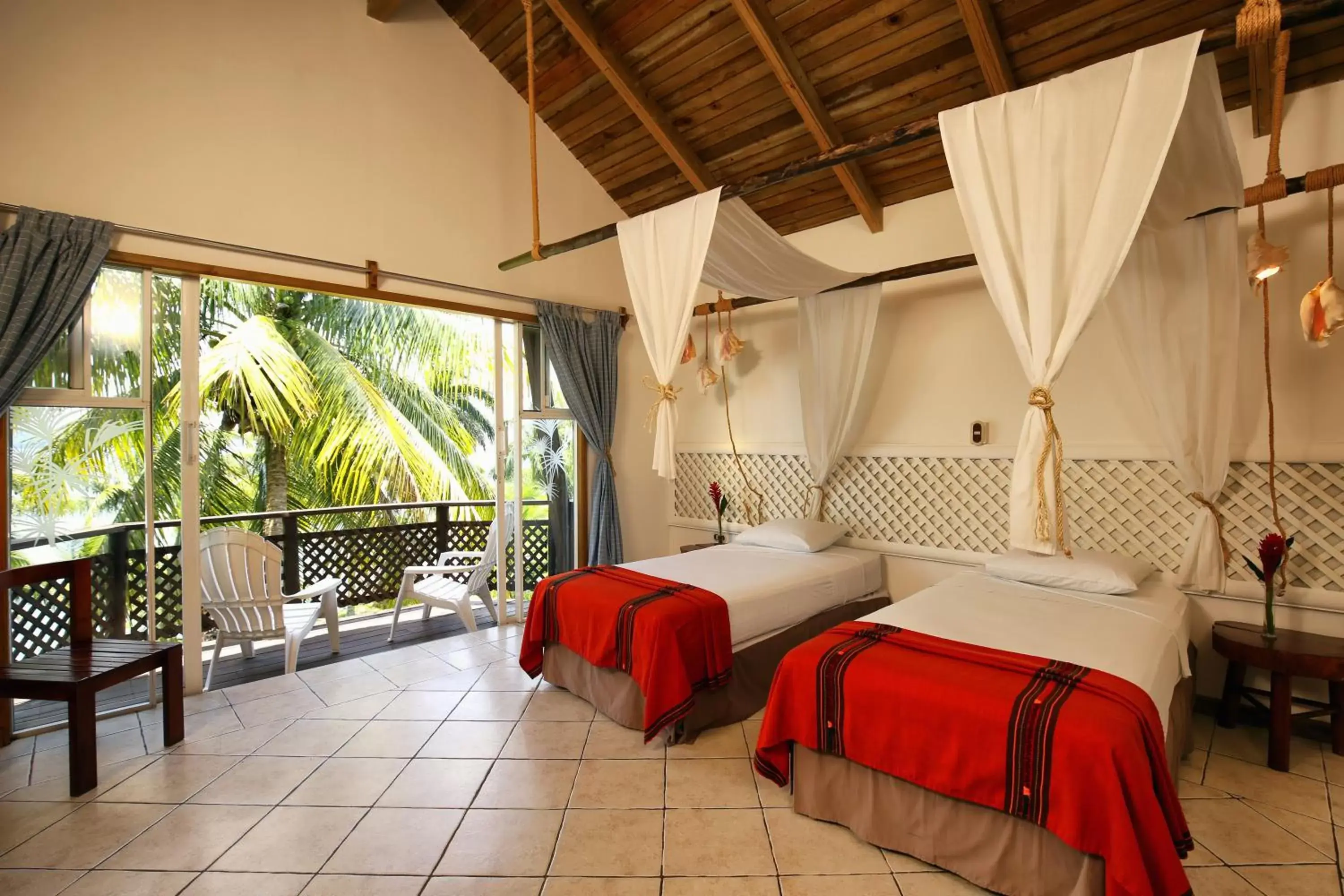 View (from property/room), Bed in Villa Caribe