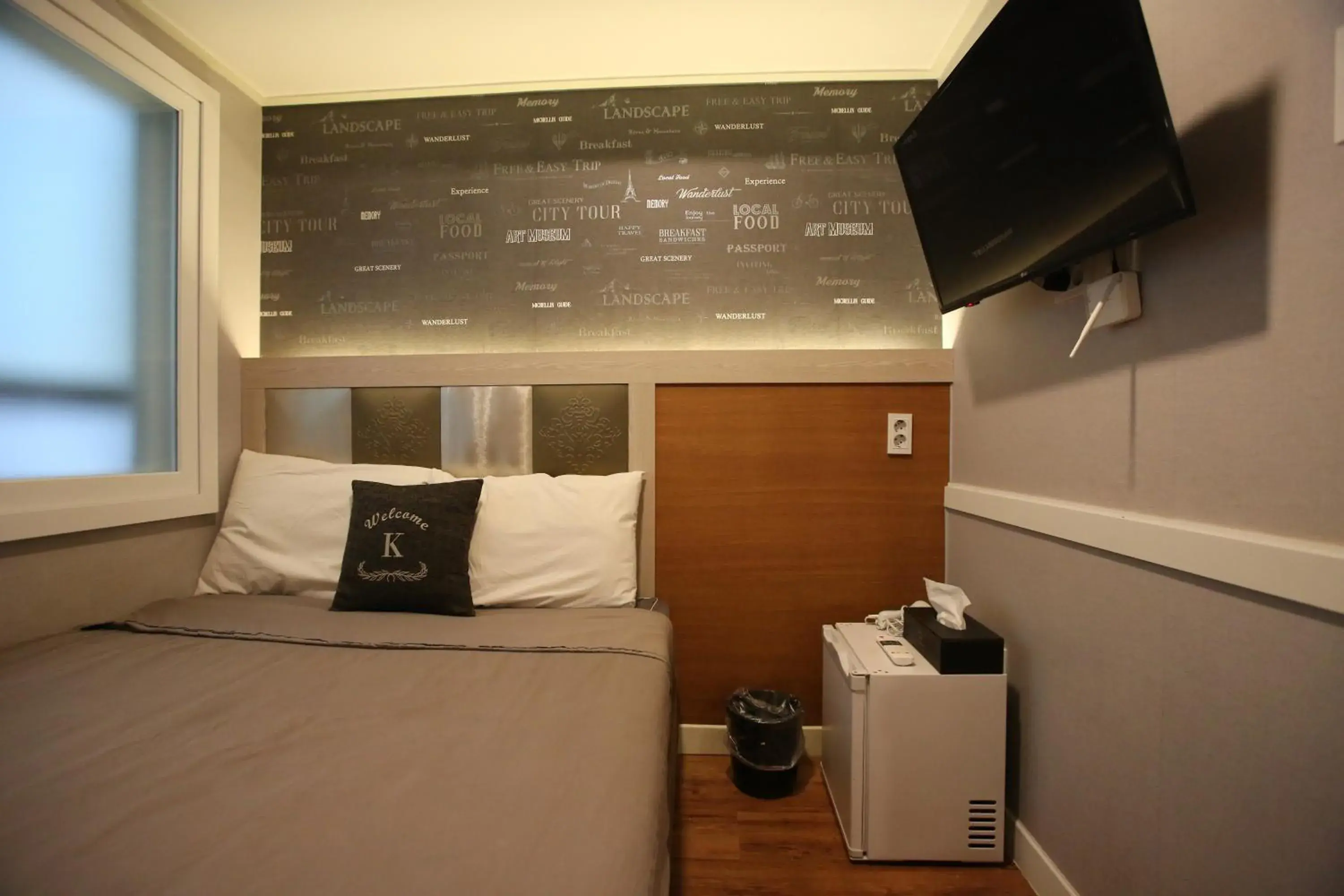 Bed in K Guesthouse Seomyeon