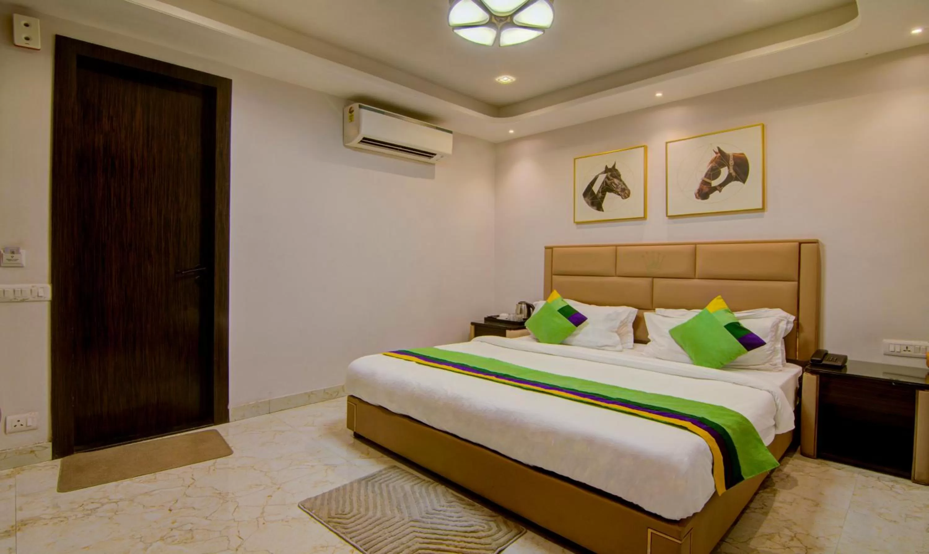 Bed in Treebo Trend Krish Residency