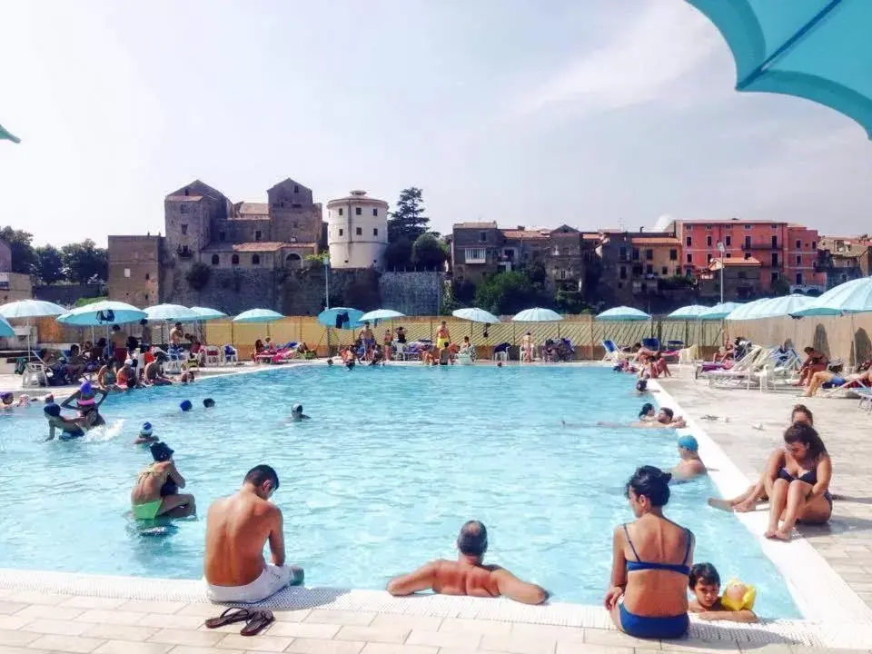 Pool view in Le Rocce