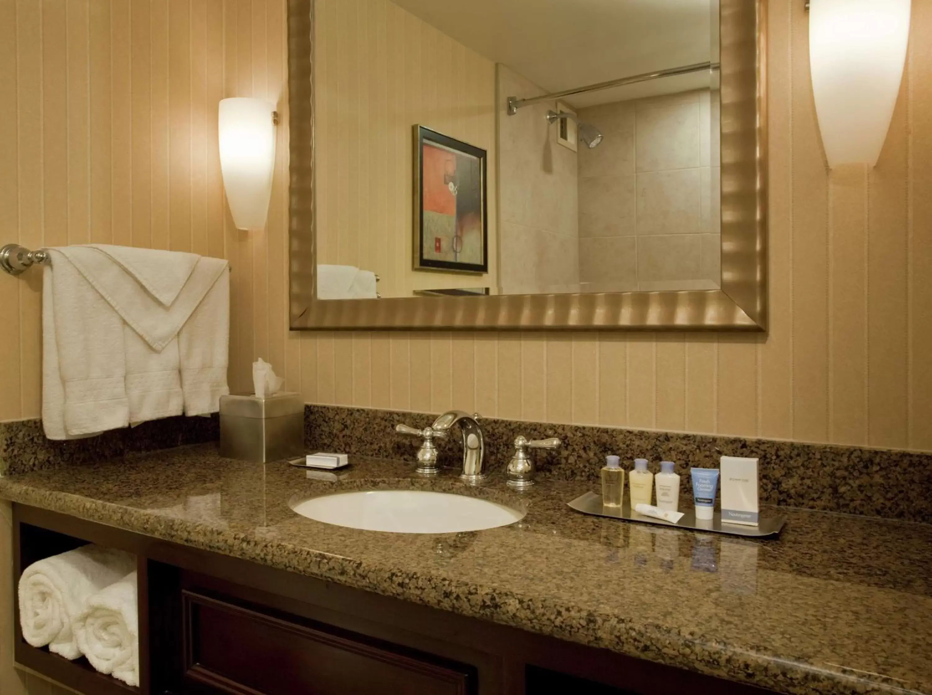 Bed, Bathroom in DoubleTree by Hilton Hotel Syracuse