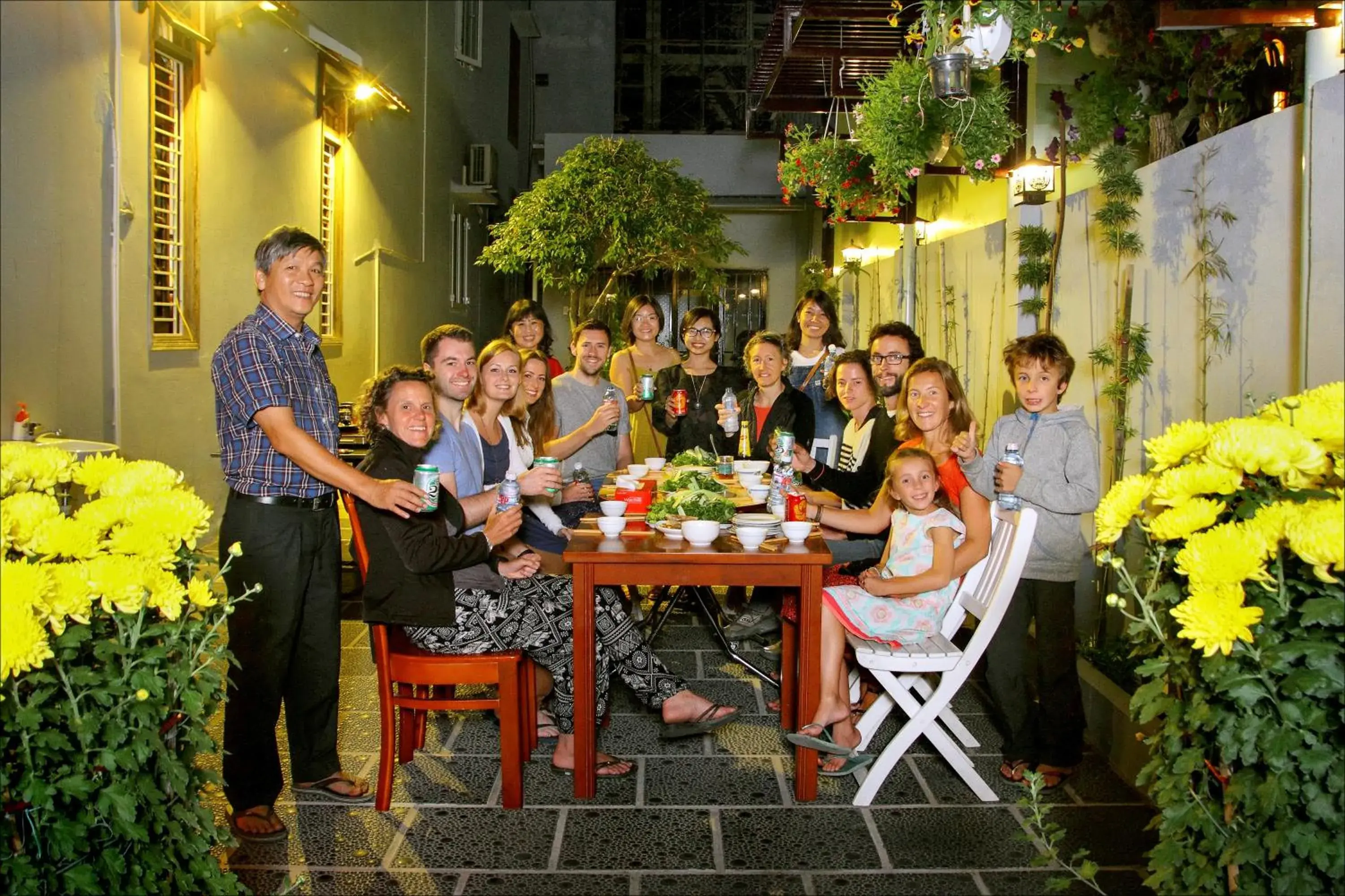 Staff, Guests in Blue Clouds Homestay