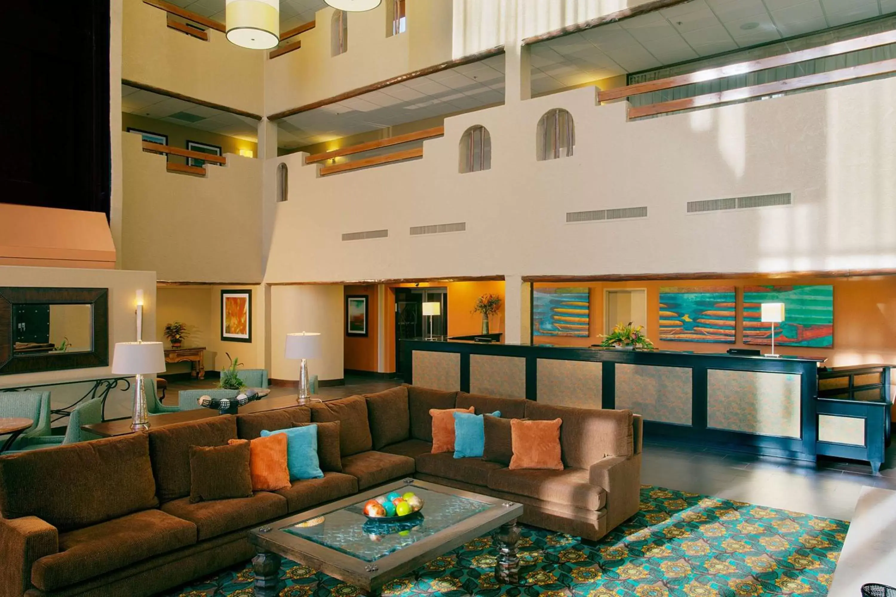 Bed, Lobby/Reception in DoubleTree by Hilton Santa Fe