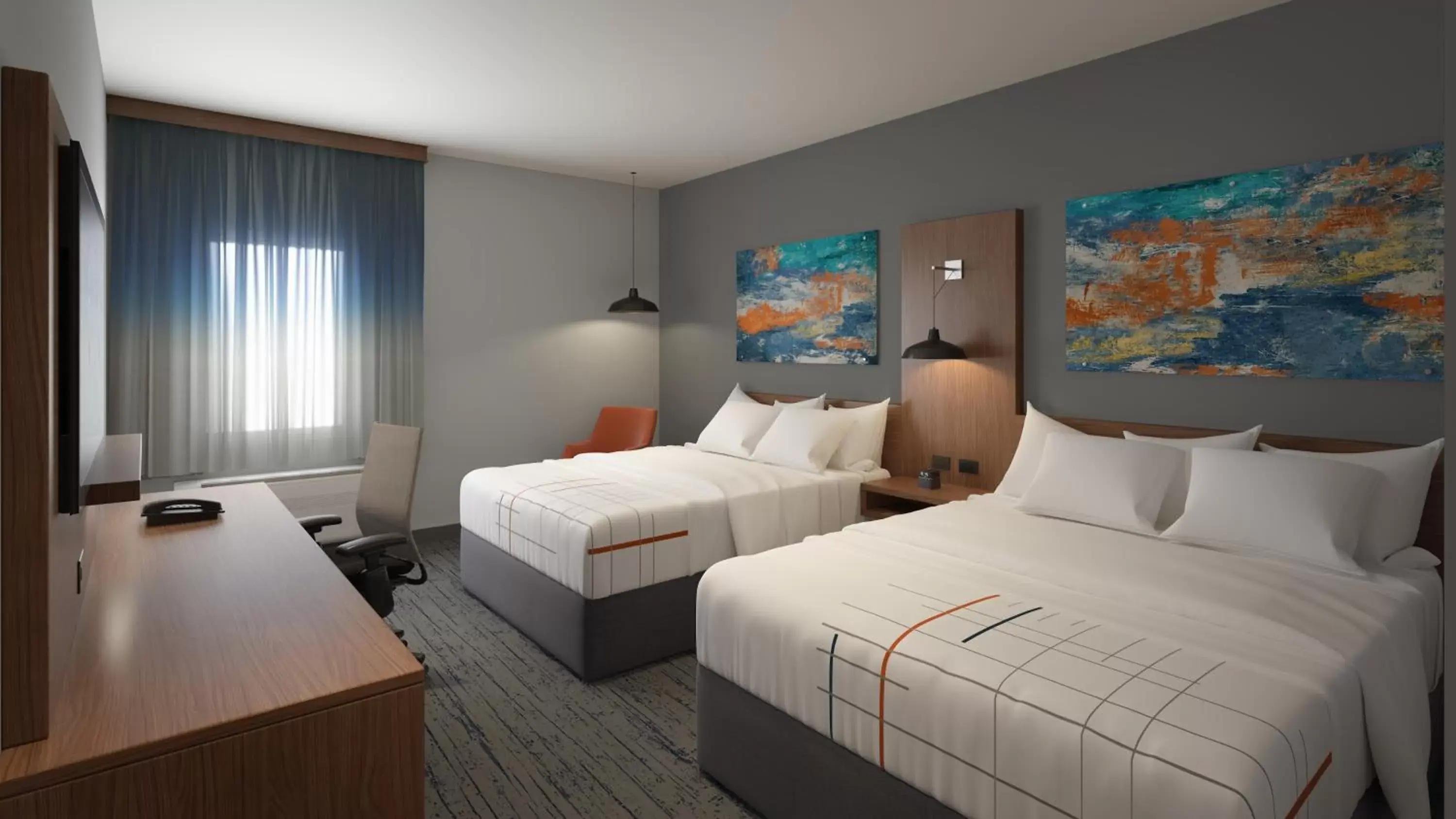 Bed in La Quinta Inn & Suites by Wyndham Marysville