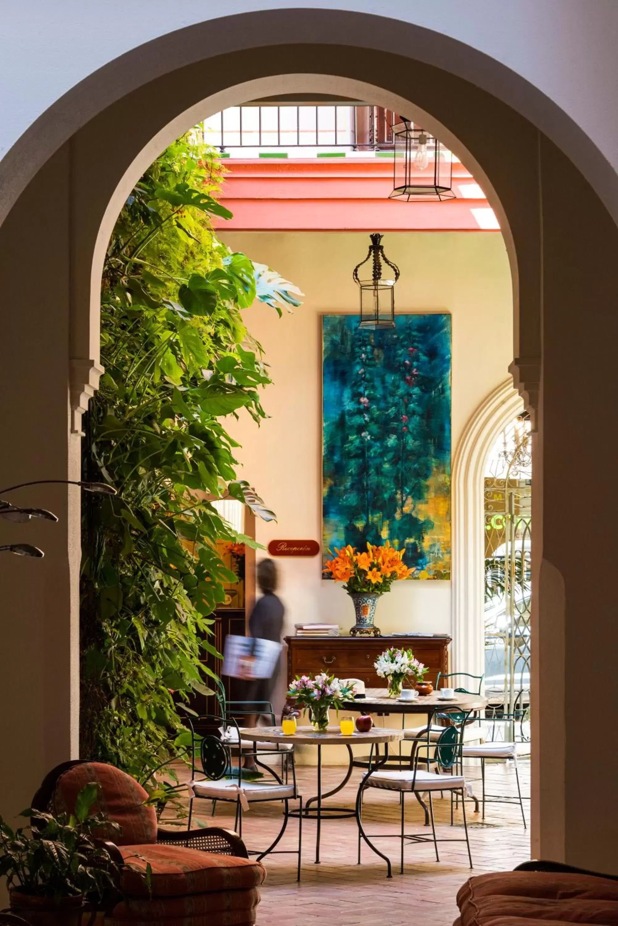 Patio, Restaurant/Places to Eat in Las Casas de El Arenal
