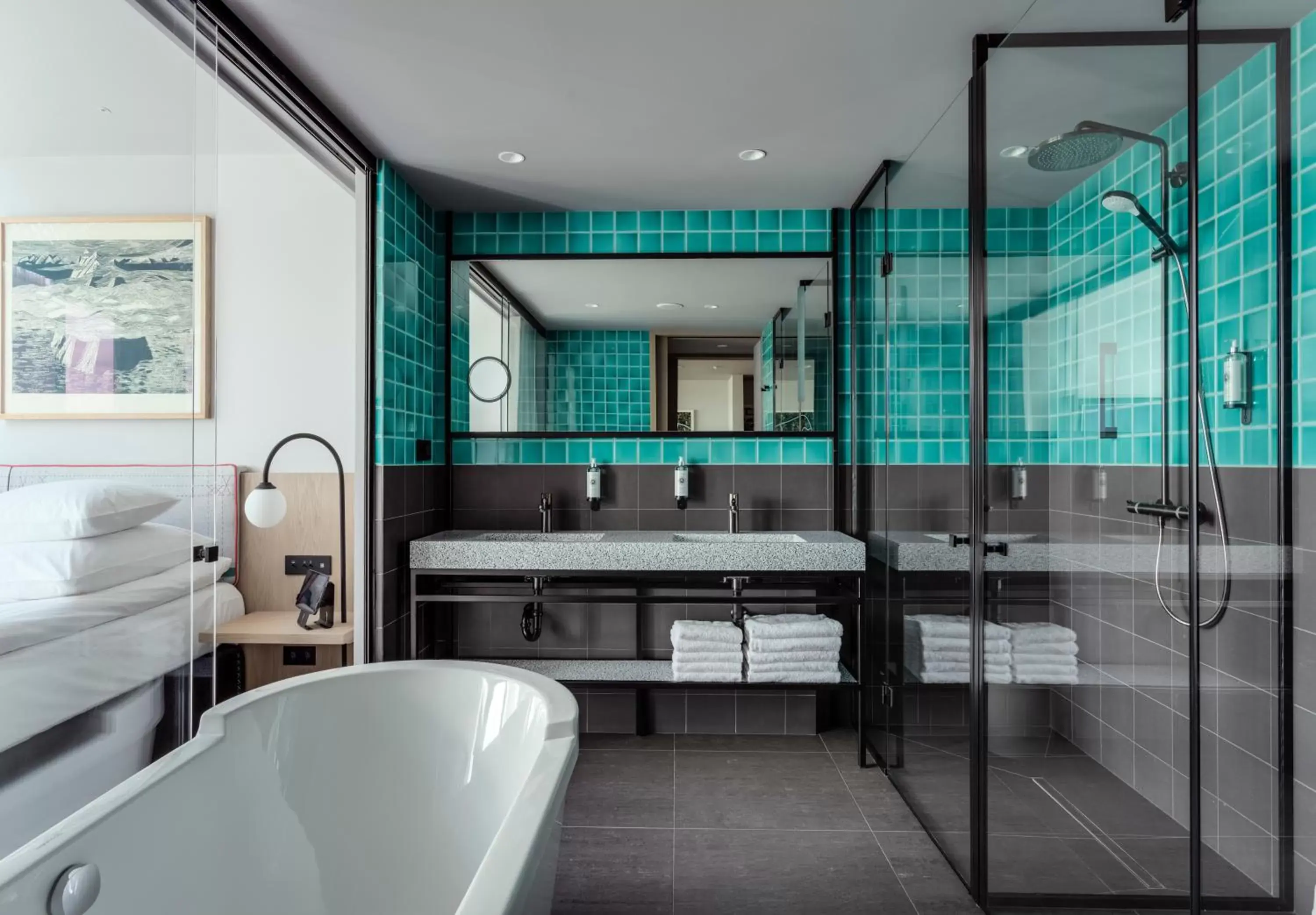 Bathroom in PURO Kraków Kazimierz Bathroom in PURO Kraków Kazimierz