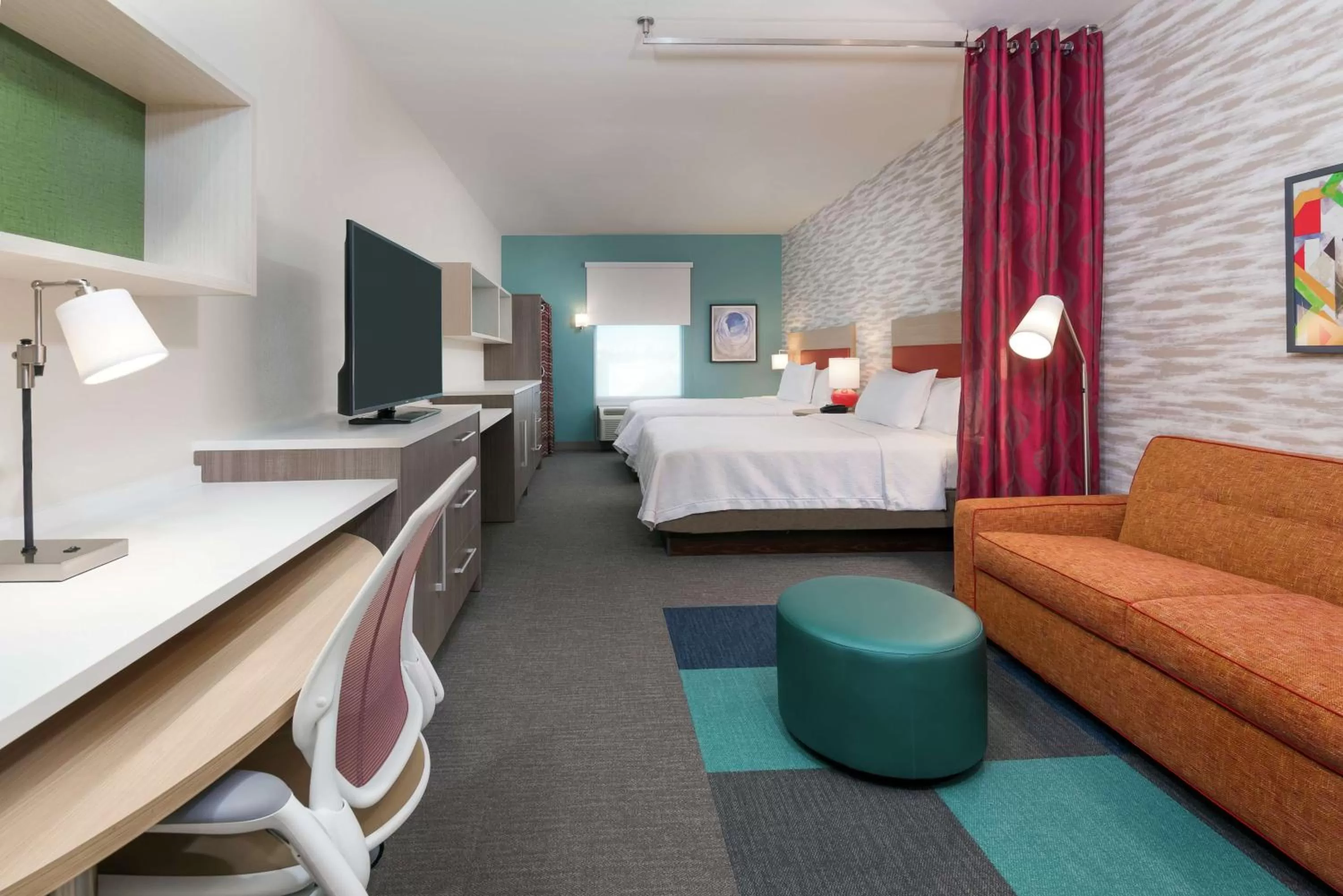 Bedroom, Bed in Home2 Suites By Hilton Orlando Near UCF